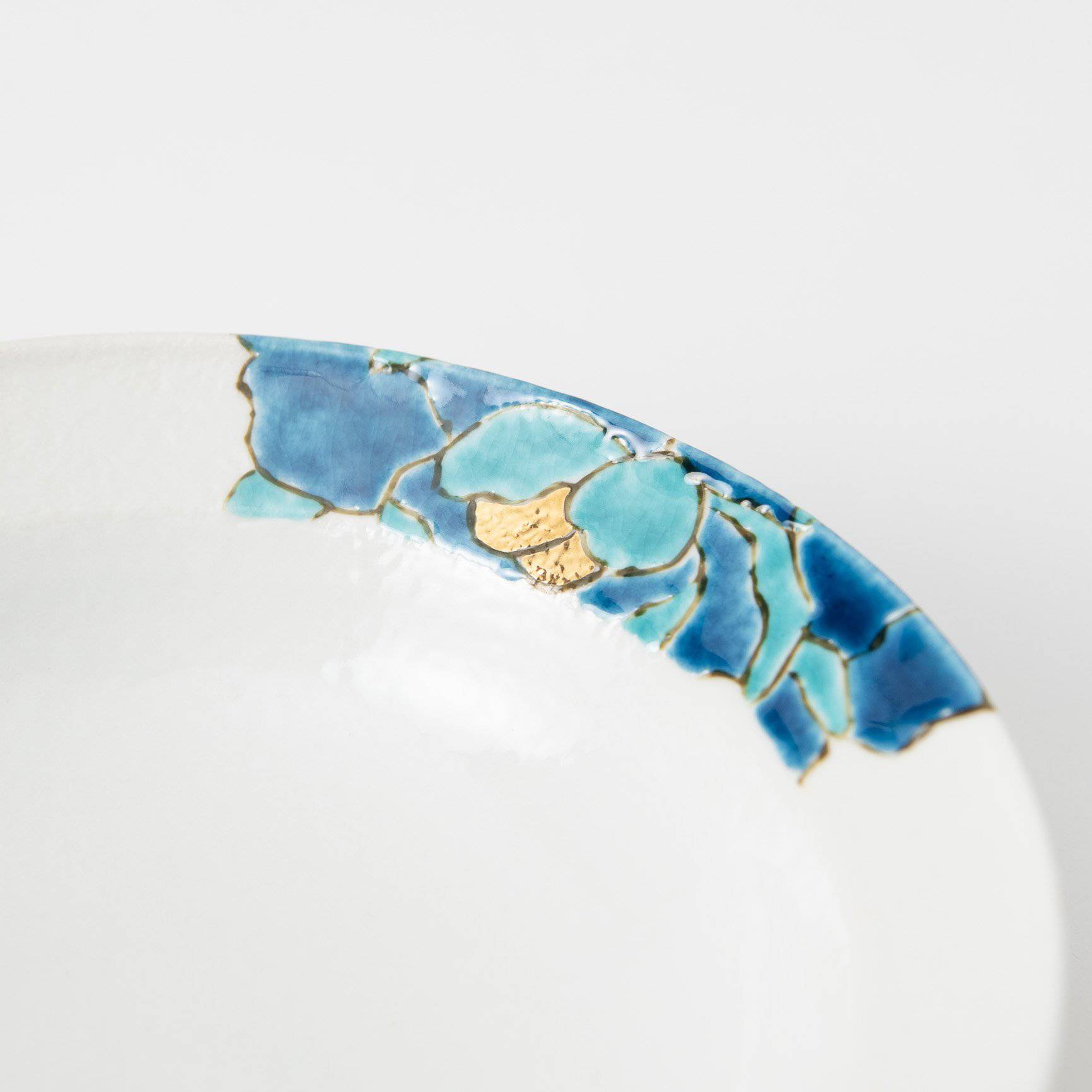 Souraku - An Blue Peony Bowl Set B - MUSUBI KILN - Quality Japanese Tableware and Gift