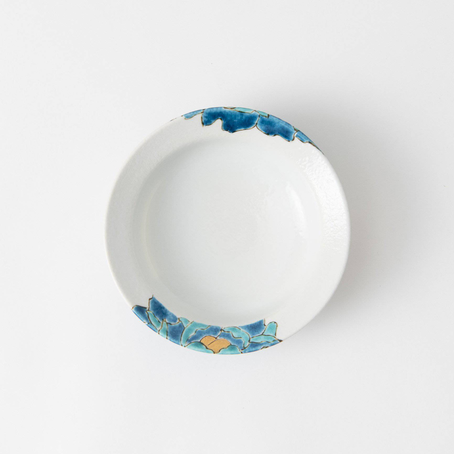 Souraku - An Blue Peony Bowl Set B - MUSUBI KILN - Quality Japanese Tableware and Gift