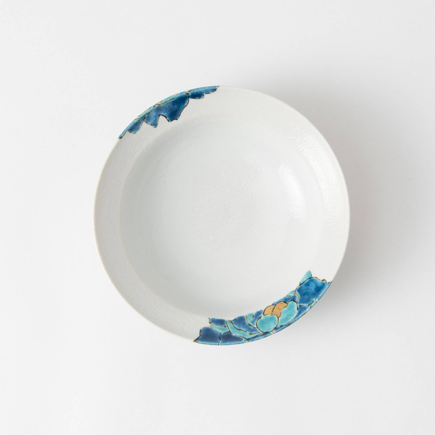 Souraku - An Blue Peony Bowl Set B - MUSUBI KILN - Quality Japanese Tableware and Gift
