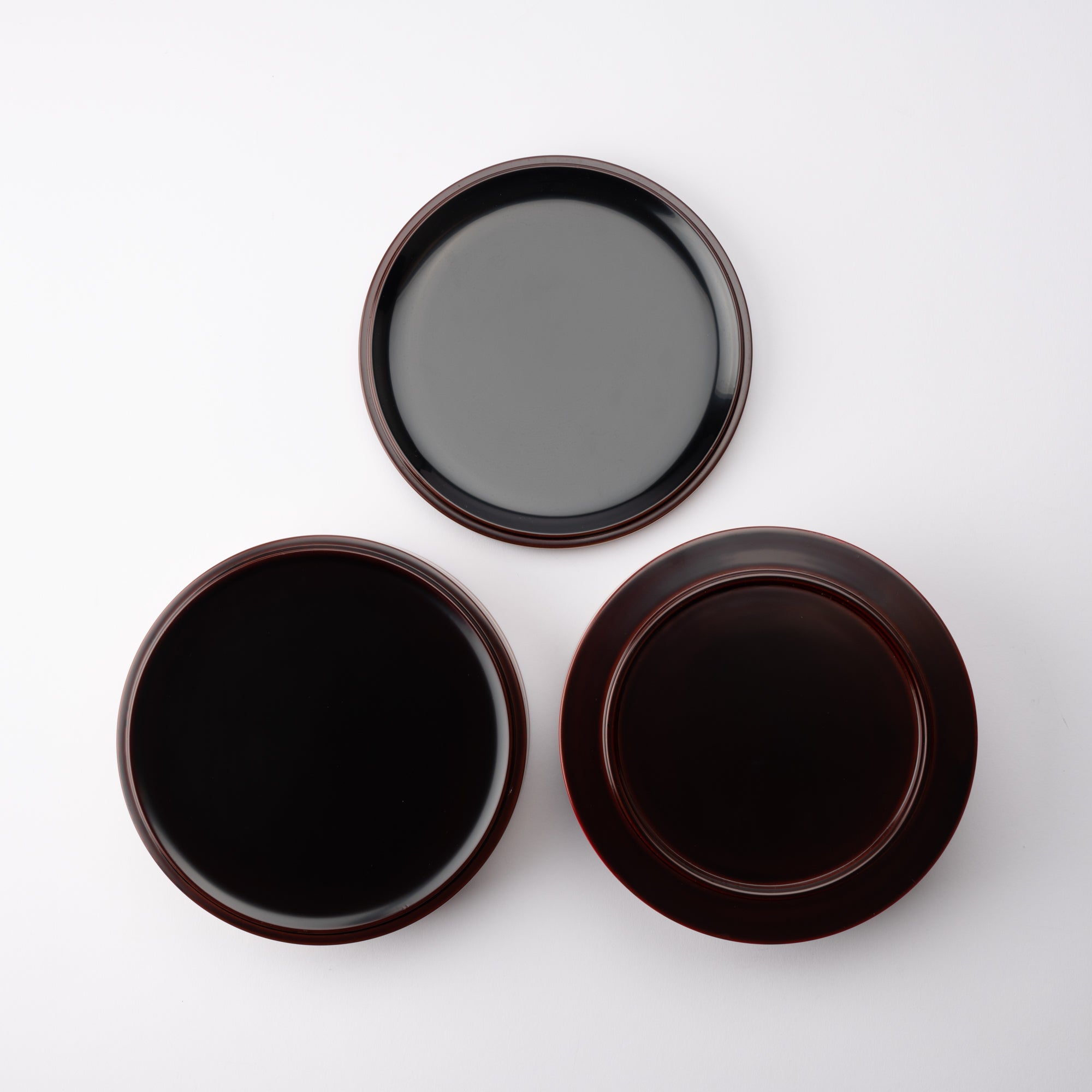 Spinning Top Yamanaka Lacquerware Two Tiers Round Jubako Bento Box - MUSUBI KILN - Quality Japanese Tableware and Gift