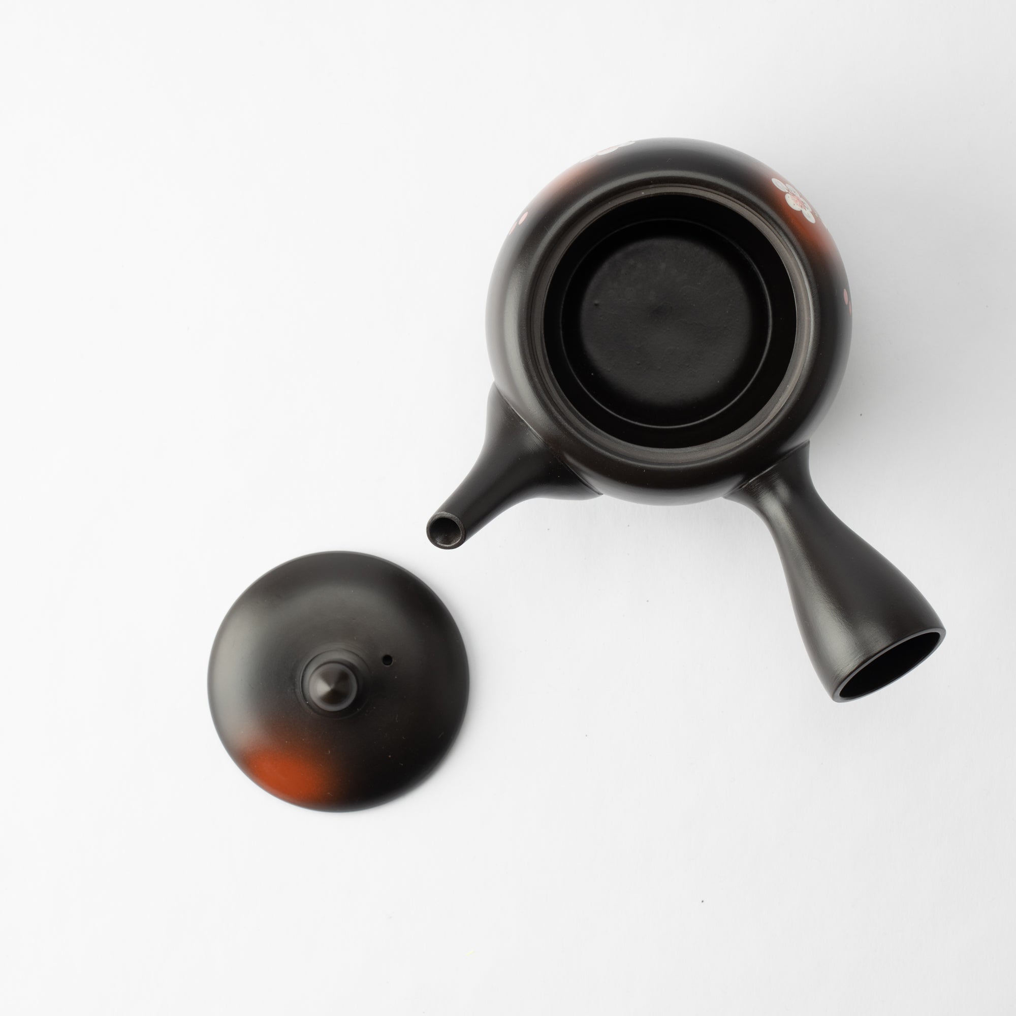 Syunju Weeping Sakura Tokoname Japanese Teapot 12.8oz(380ml) - Sasame and Ceramesh - MUSUBI KILN - Quality Japanese Tableware and Gift