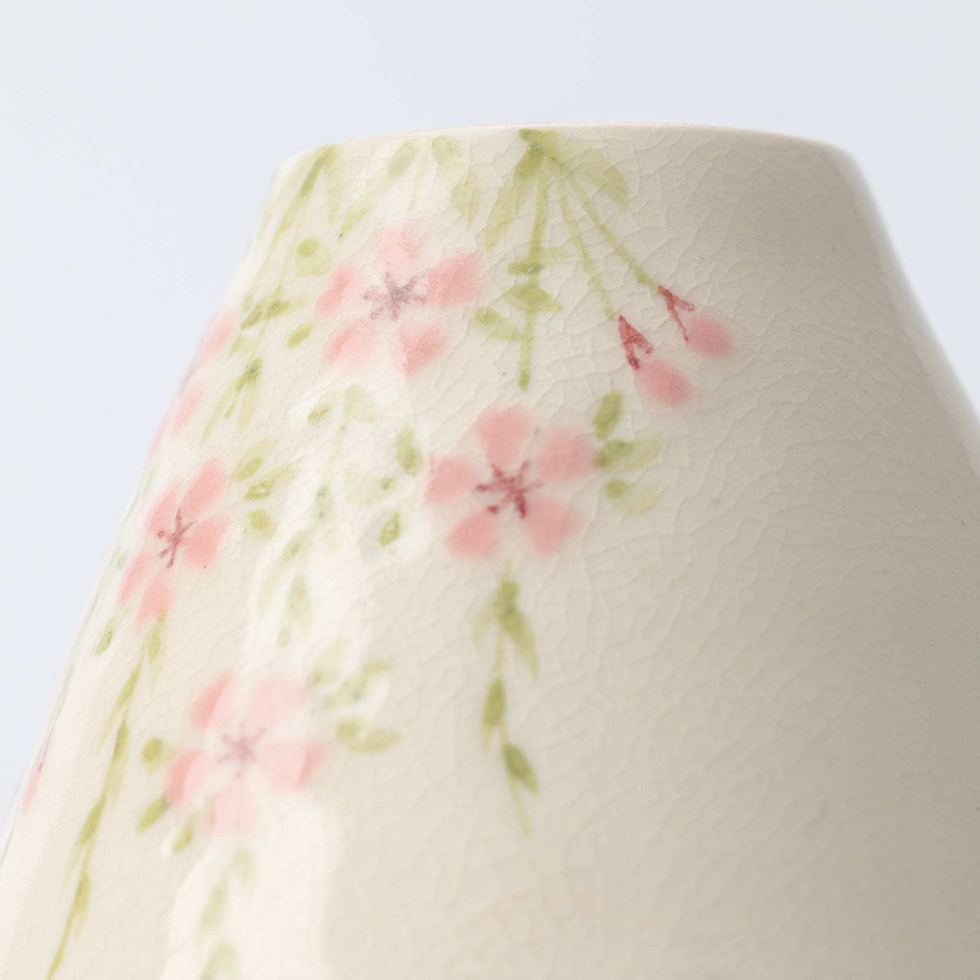 Tosen Kiln Sakura Kiyomizu Ware Matcha Whisk Holder - MUSUBI KILN - Quality Japanese Tableware and Gift