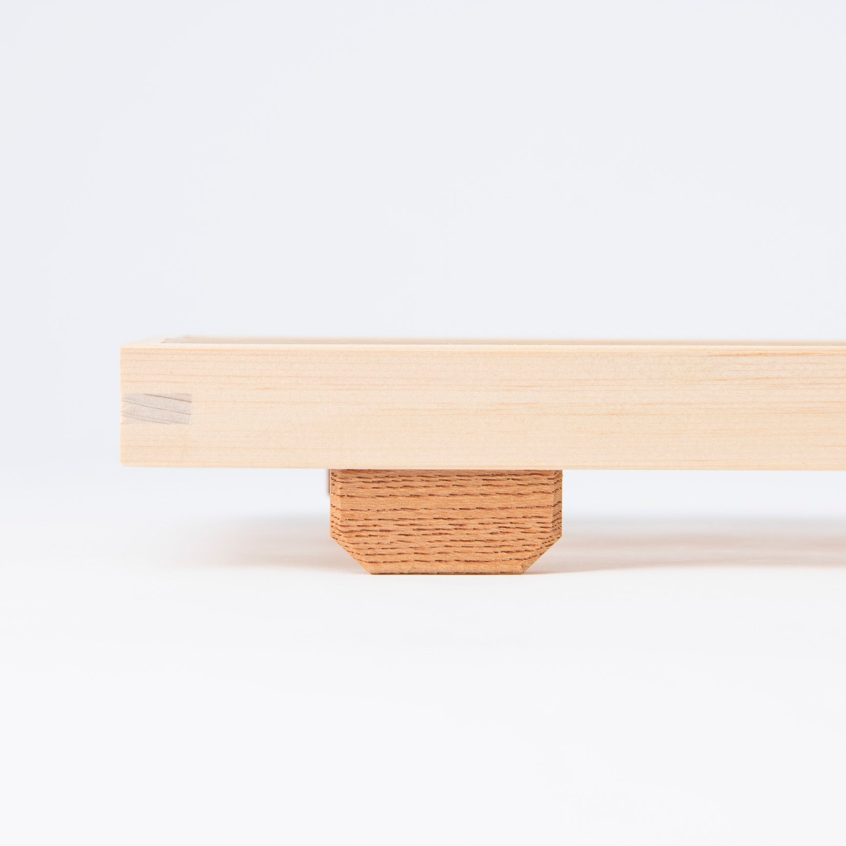 Toyoda Woodcraft Hemp Leaf Kanuma Kumiko Long Tray - MUSUBI KILN - Quality Japanese Tableware and Gift