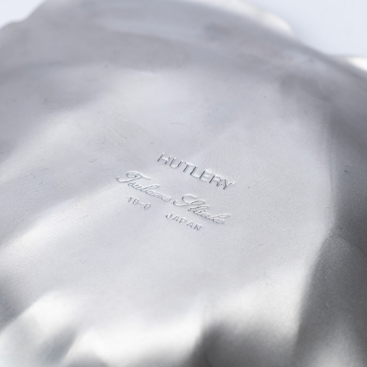Tsubame Hutlery Silver Heart Leaf Sauce Plate - MUSUBI KILN - Quality Japanese Tableware and Gift