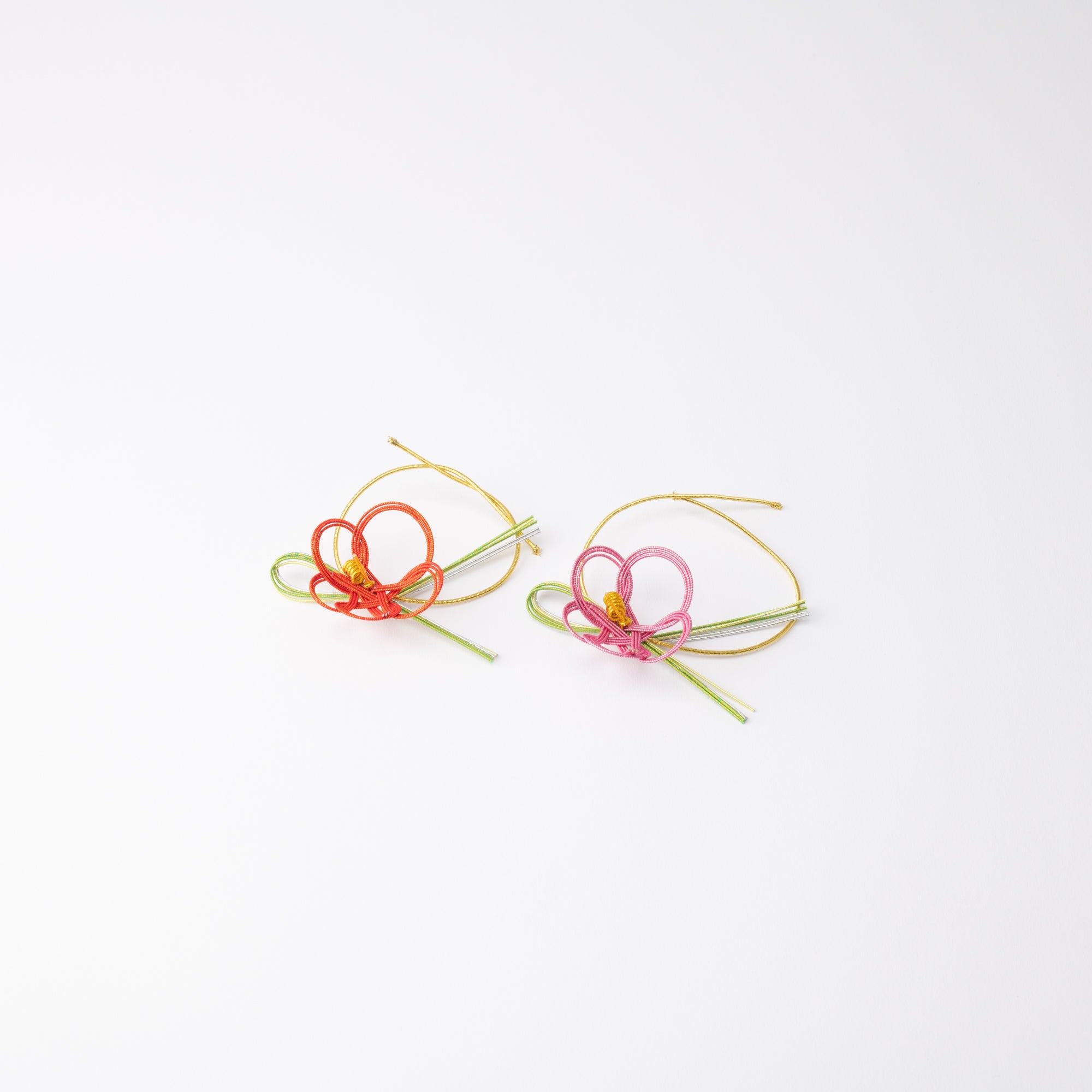 Tsuda Mizuhiki "knot" Pine Needles and Plum Kaga Mizuhiki Decorative Rubber Band - MUSUBI KILN - Quality Japanese Tableware and Gift