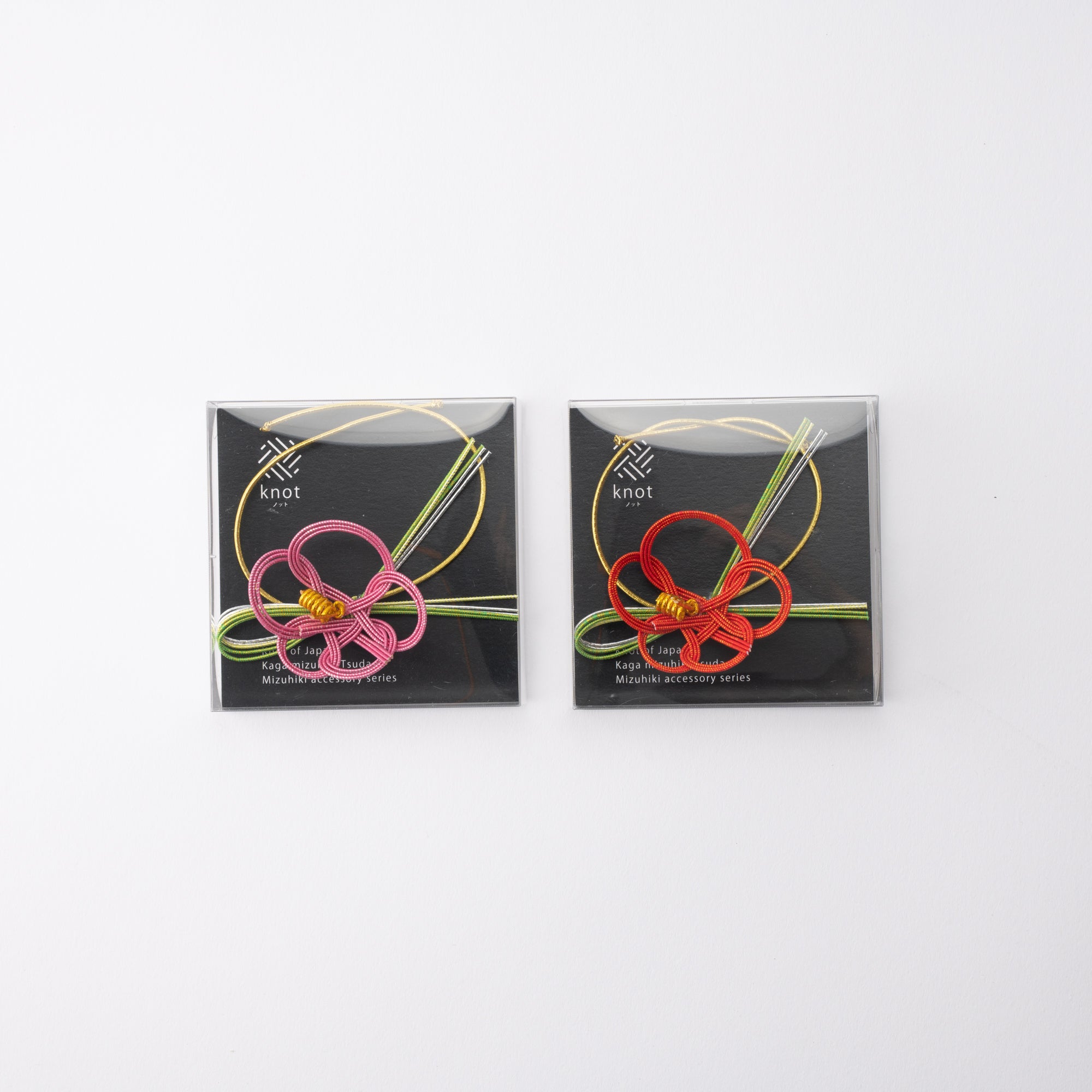 Tsuda Mizuhiki "knot" Pine Needles and Plum Kaga Mizuhiki Decorative Rubber Band - MUSUBI KILN - Quality Japanese Tableware and Gift