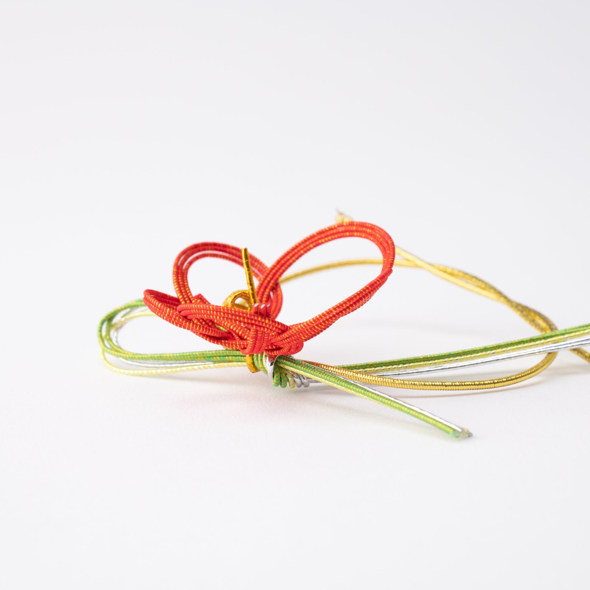 Tsuda Mizuhiki "knot" Pine Needles and Plum Kaga Mizuhiki Decorative Rubber Band - MUSUBI KILN - Quality Japanese Tableware and Gift