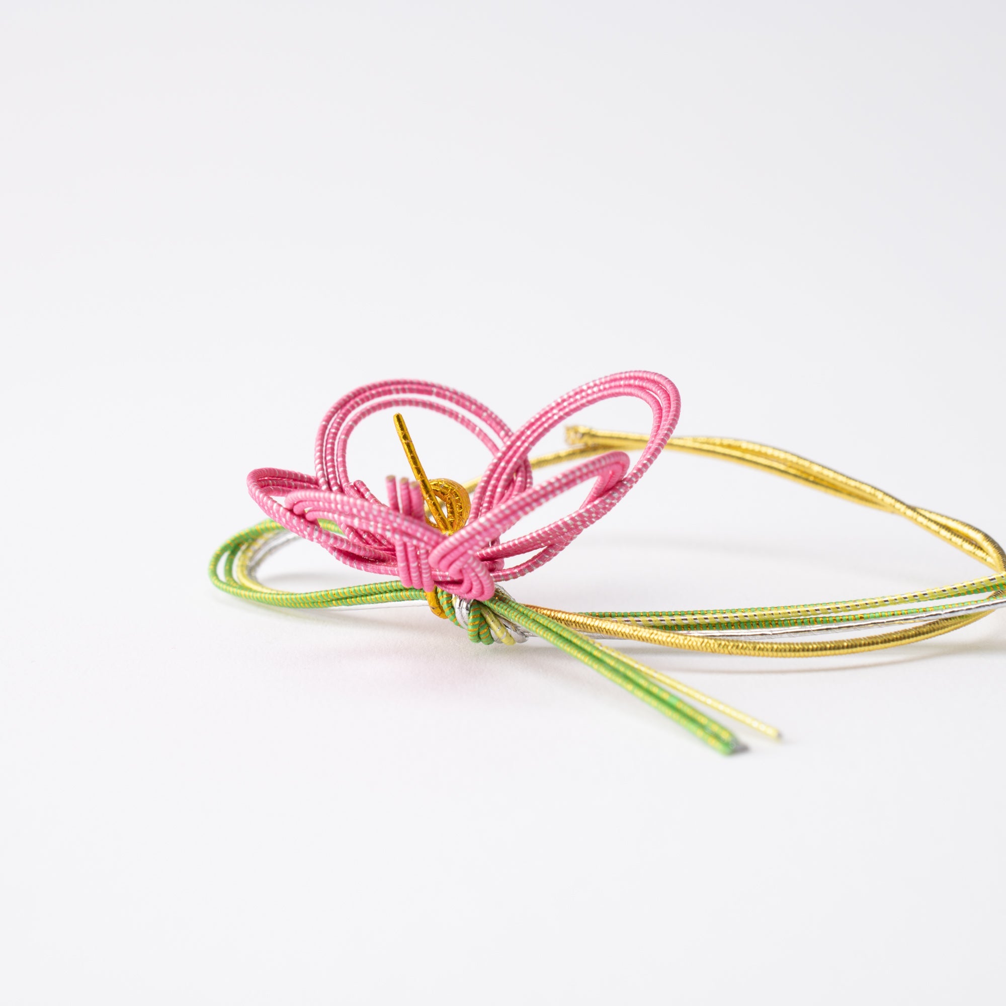 Tsuda Mizuhiki "knot" Pine Needles and Plum Kaga Mizuhiki Decorative Rubber Band - MUSUBI KILN - Quality Japanese Tableware and Gift