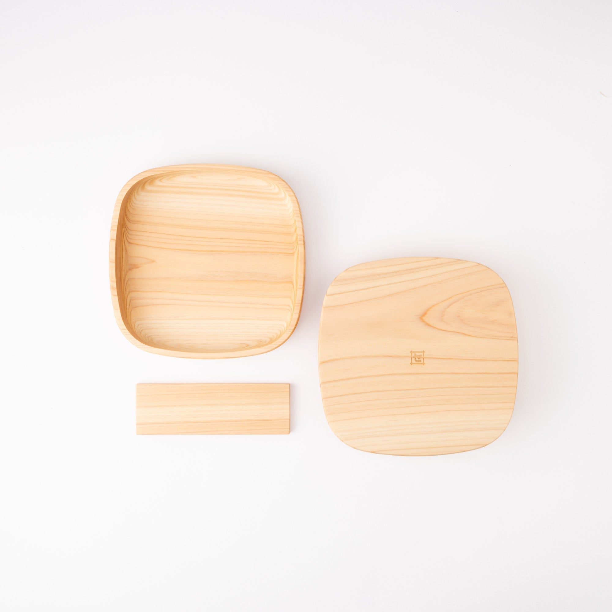 Tsunoda Seibee Kishu Cypress Square Bento Box - MUSUBI KILN - Quality Japanese Tableware and Gift