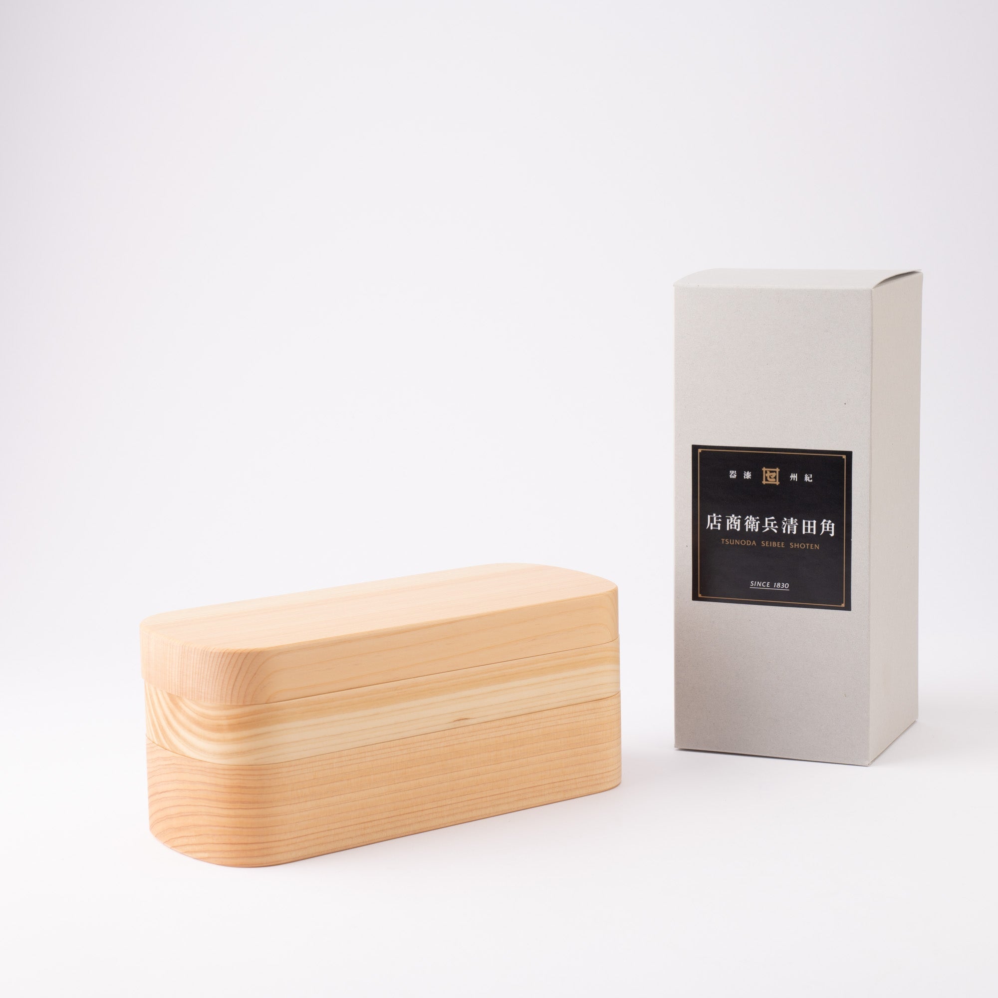 Tsunoda Seibee Kishu Cypress Two Tiered Bento Box - MUSUBI KILN - Quality Japanese Tableware and Gift