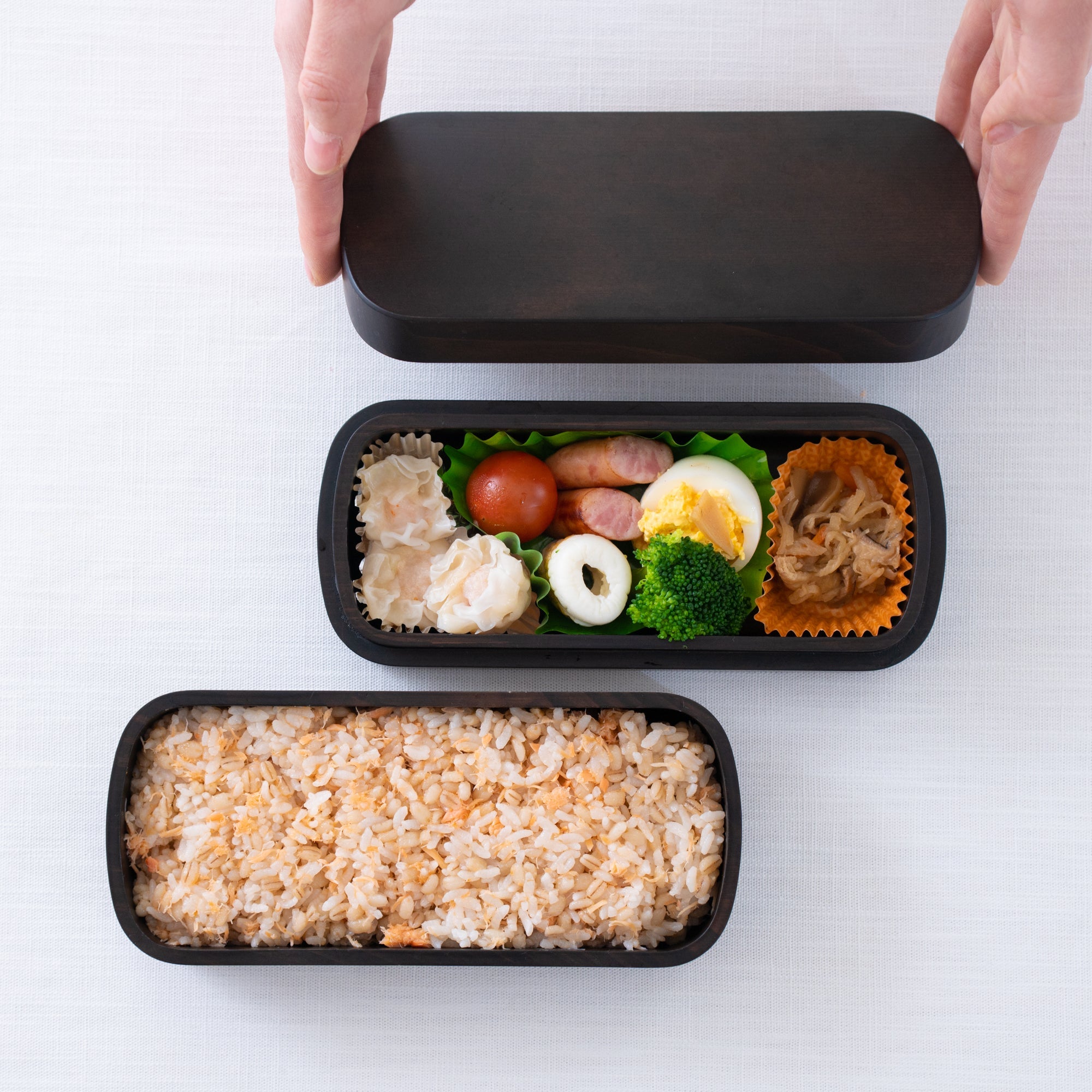 Tsunoda Seibee Kishu Cypress Two Tiered Bento Box - MUSUBI KILN - Quality Japanese Tableware and Gift