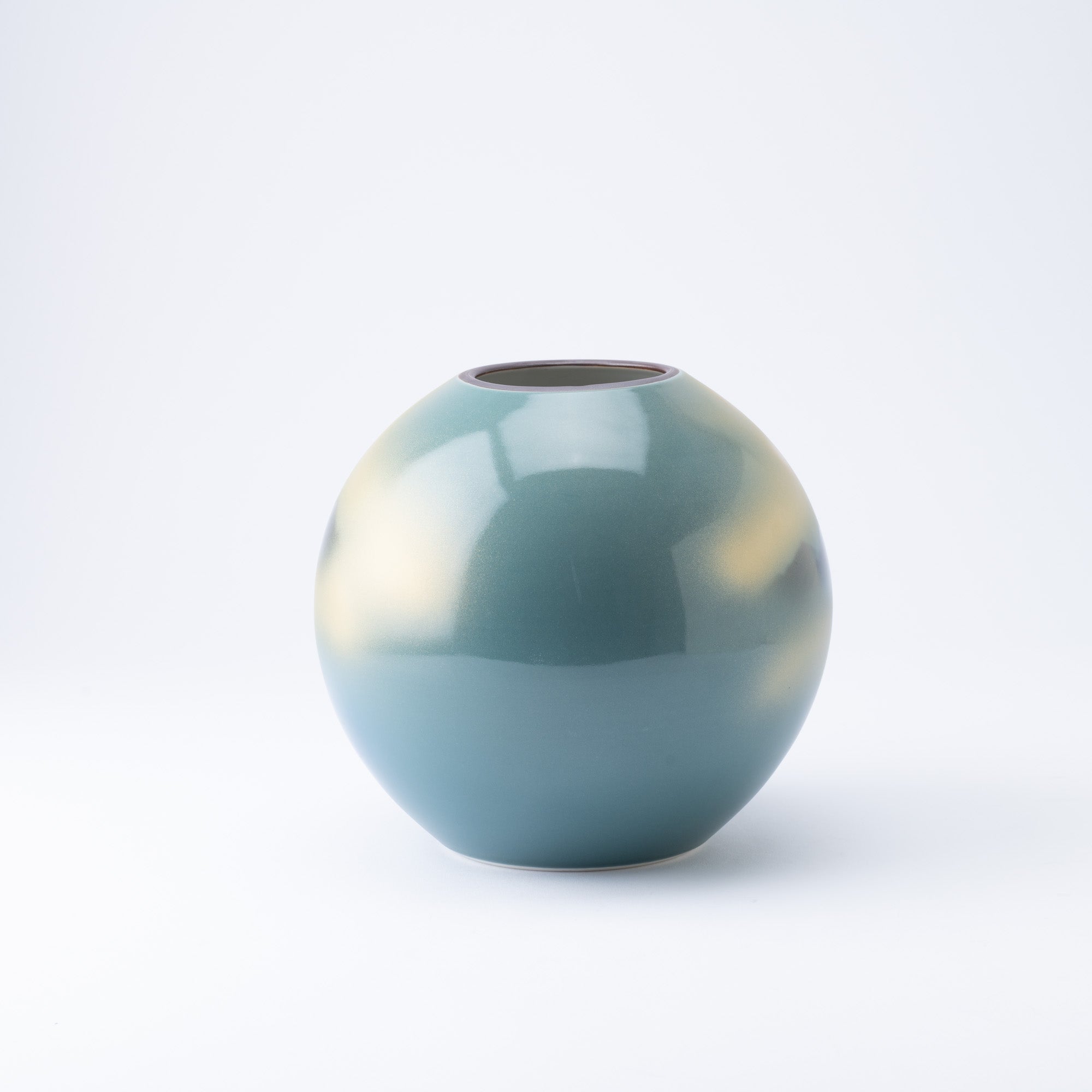 Two Cranes and Landscape Kutani Japanese Flower Vase - MUSUBI KILN - Quality Japanese Tableware and Gift