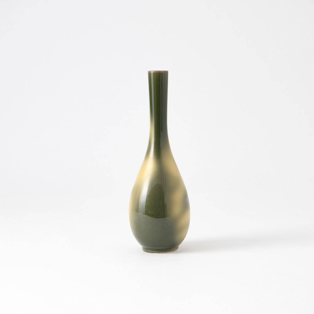 Two Cranes in Sea of Clouds Kutani Japanese Flower Vase - MUSUBI KILN - Quality Japanese Tableware and Gift