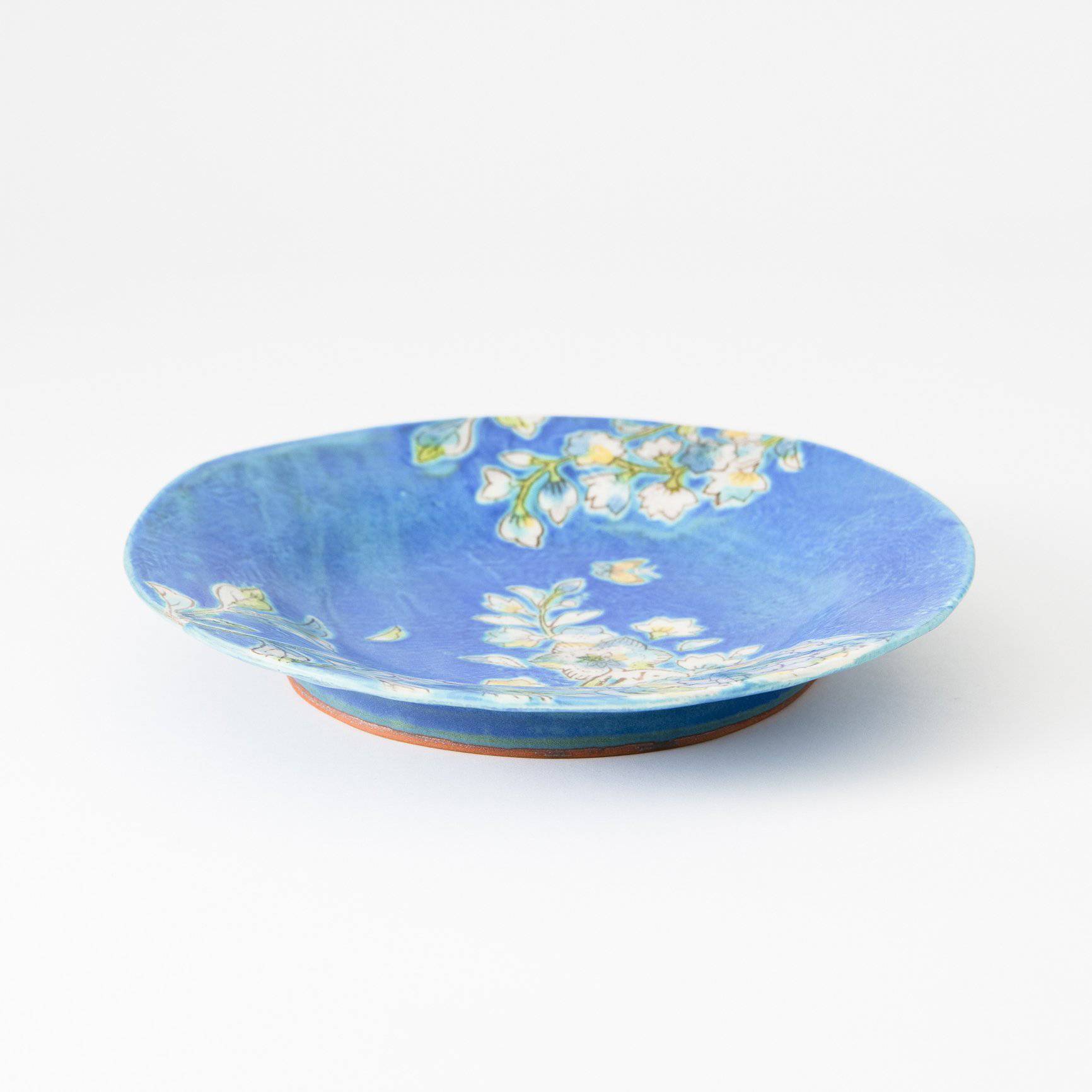 Utsutsu Kiln Wind's Path Kutani Round Plate - MUSUBI KILN - Quality Japanese Tableware and Gift