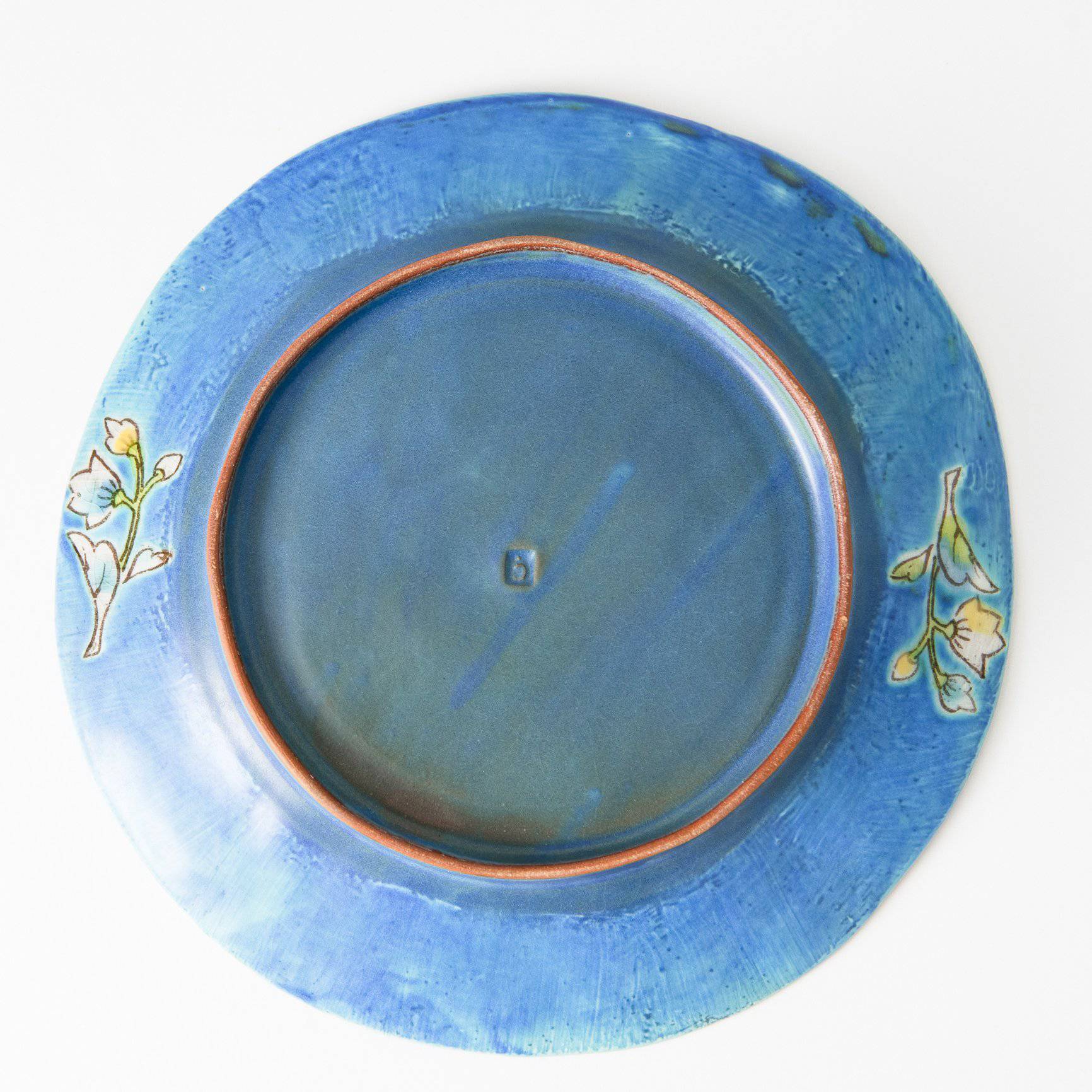 Utsutsu Kiln Wind's Path Kutani Round Plate - MUSUBI KILN - Quality Japanese Tableware and Gift