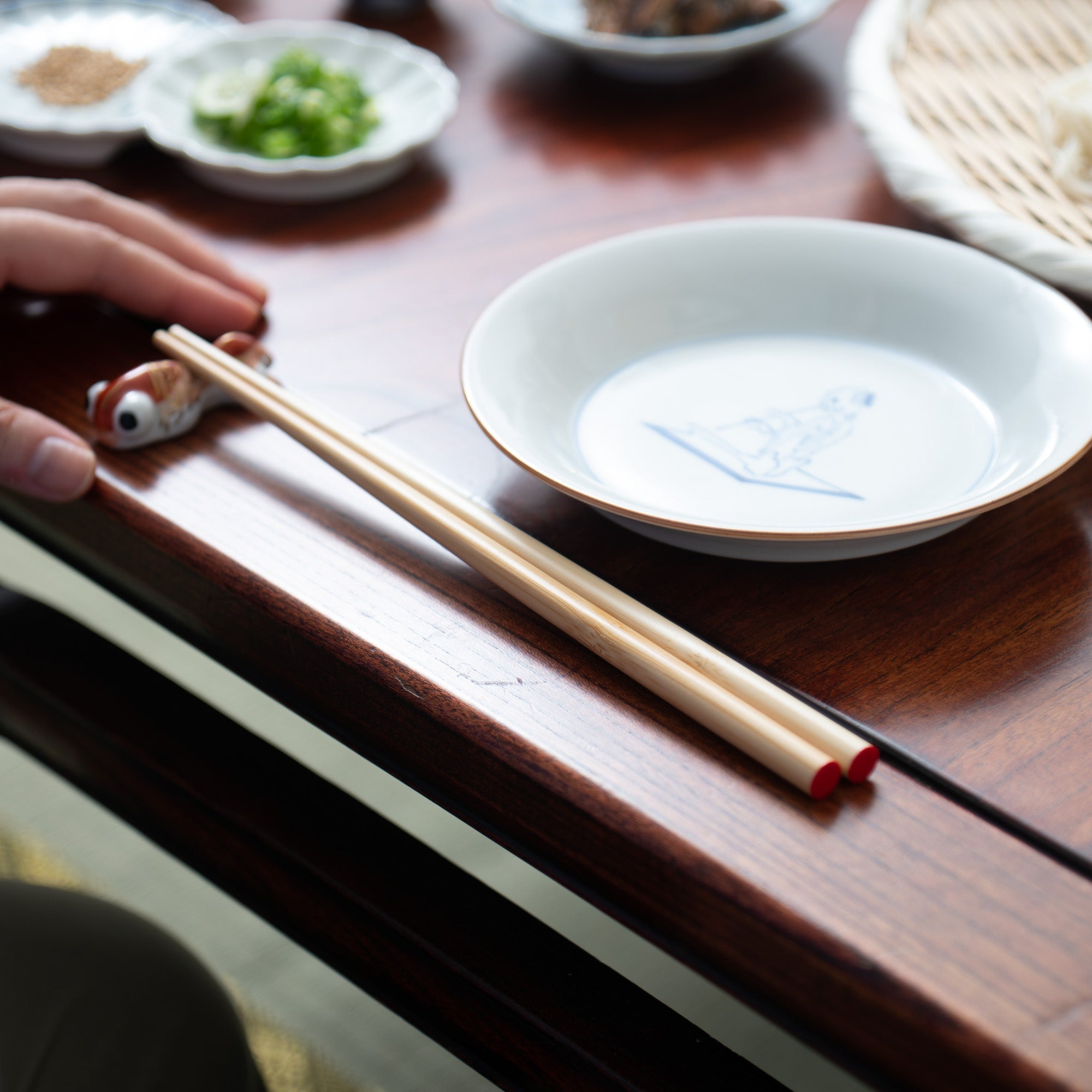Yamachiku Okaeri Clear Lacquered Bamboo Reusable Chopsticks 16 cm (6.3 in) - 23 cm (9 in) - MUSUBI KILN - Quality Japanese Tableware and Gift