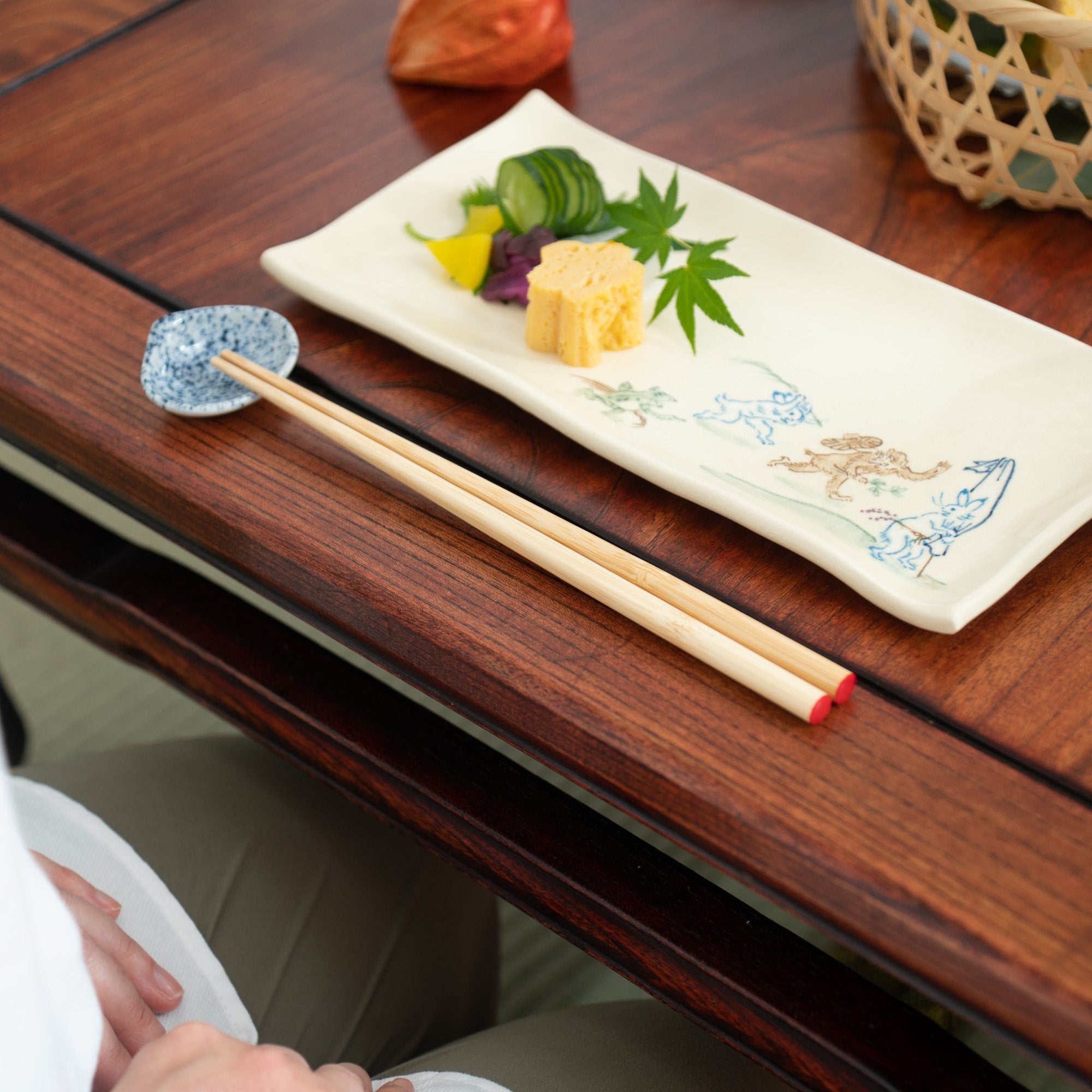 Yamachiku Okaeri Clear Lacquered Bamboo Reusable Chopsticks 16 cm (6.3 in) - 23 cm (9 in) - MUSUBI KILN - Quality Japanese Tableware and Gift