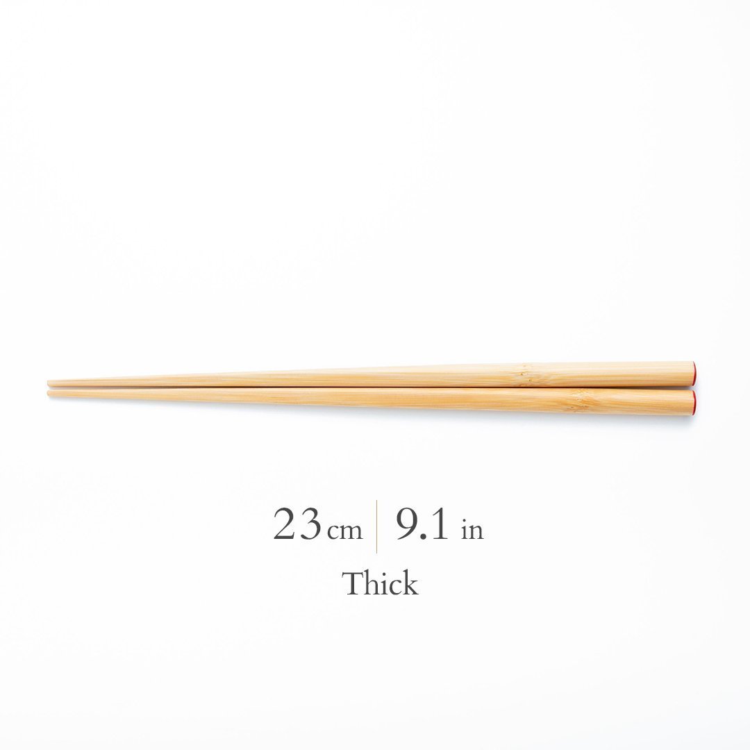 Yamachiku Okaeri Clear Lacquered Bamboo Reusable Chopsticks 16 cm (6.3 in) - 23 cm (9 in) - MUSUBI KILN - Quality Japanese Tableware and Gift