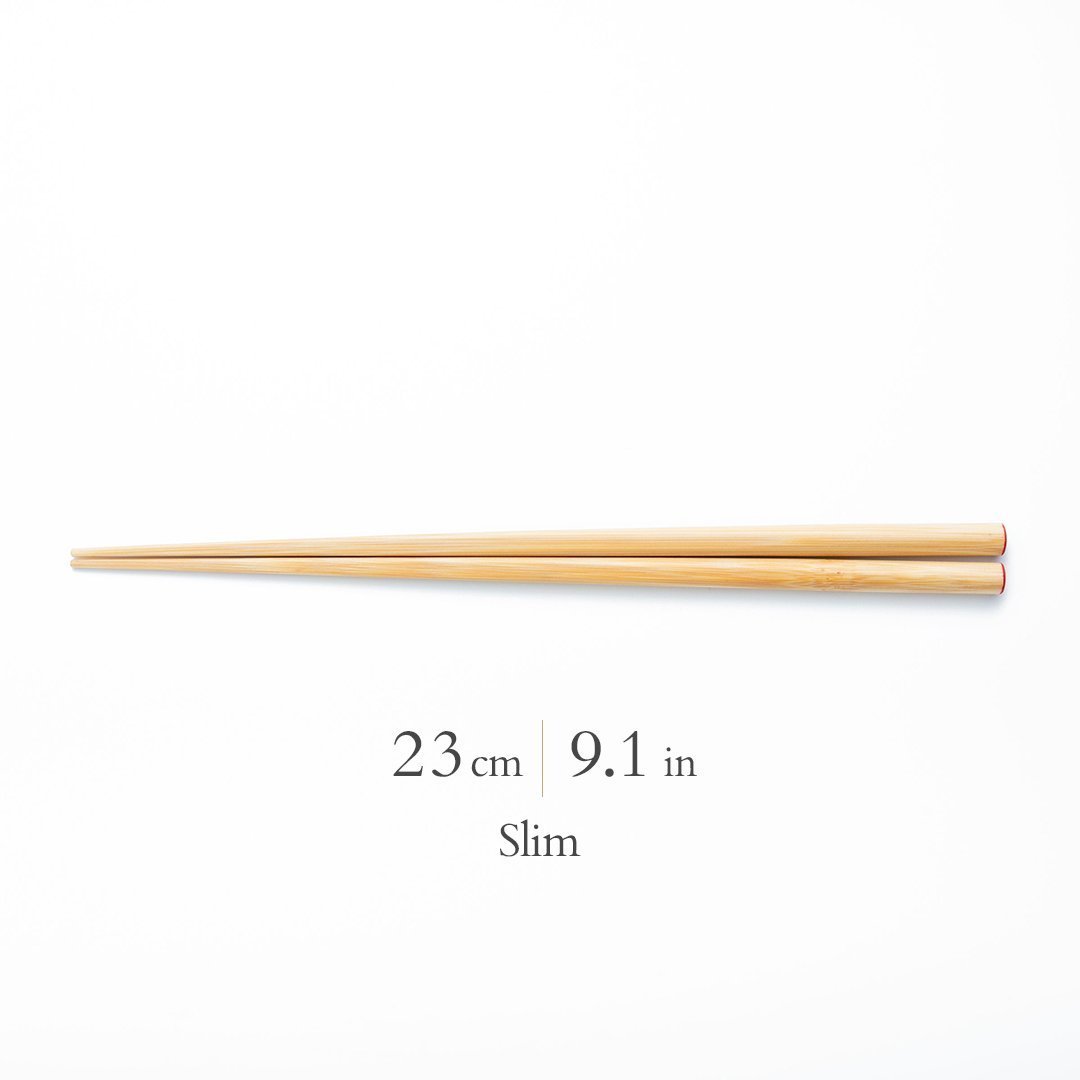 Yamachiku Okaeri Clear Lacquered Bamboo Reusable Chopsticks 16 cm (6.3 in) - 23 cm (9 in) - MUSUBI KILN - Quality Japanese Tableware and Gift