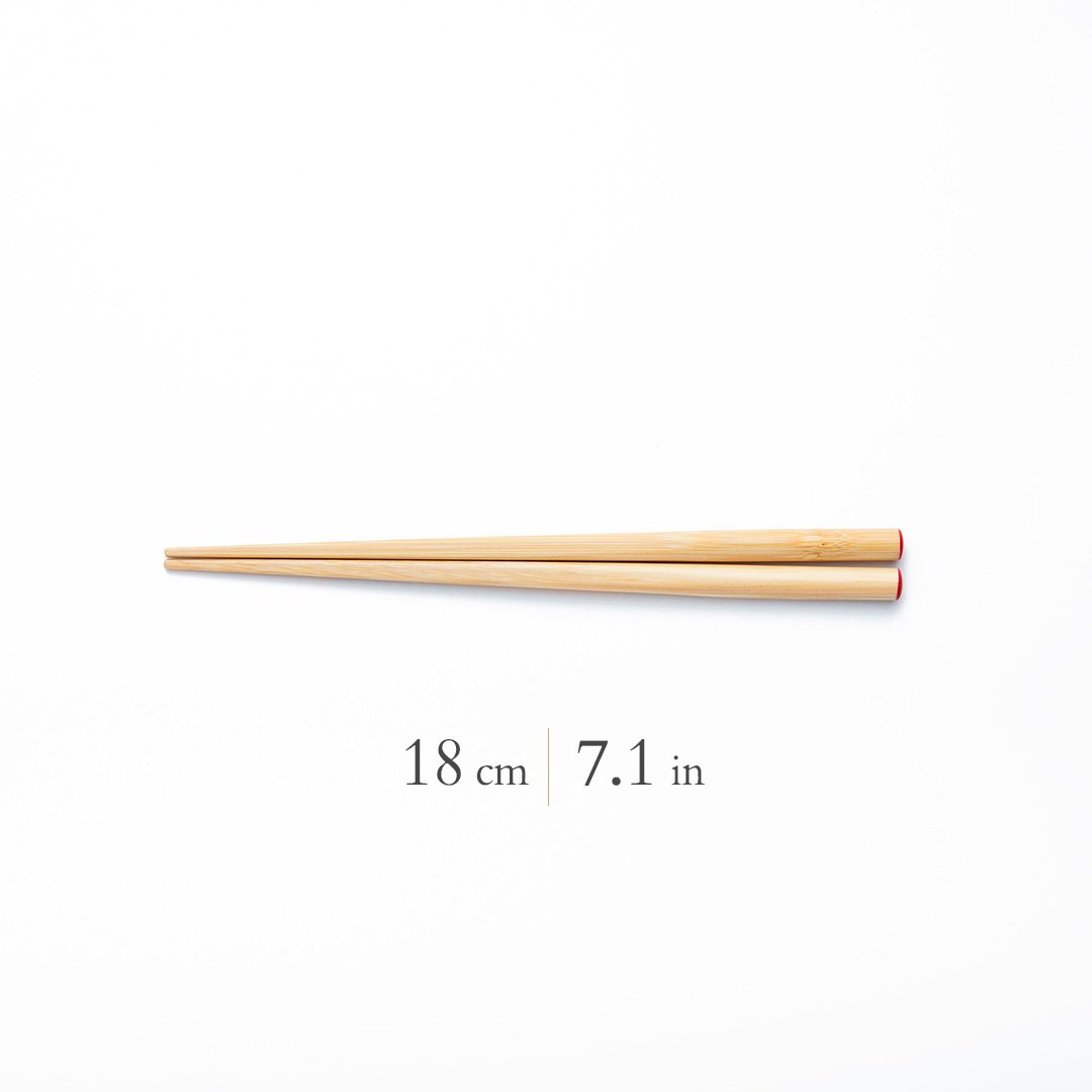 Yamachiku Okaeri Clear Lacquered Bamboo Reusable Chopsticks 16 cm (6.3 in) - 23 cm (9 in) - MUSUBI KILN - Quality Japanese Tableware and Gift