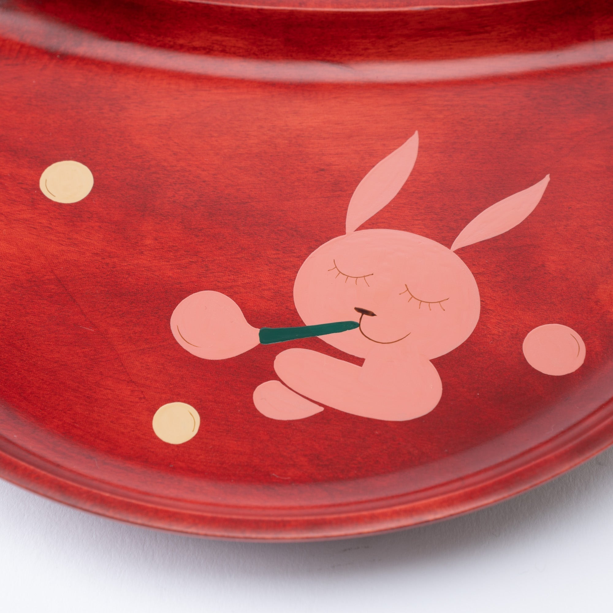 Yamanaka Lacquerware Animal Design Series Children's Divided Plate - MUSUBI KILN - Quality Japanese Tableware and Gift