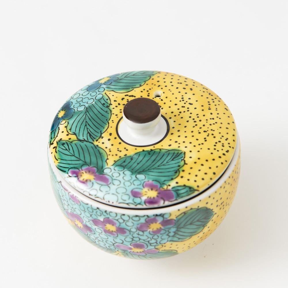 Yoshidaya Hydrangea Kutani Japanese Teapot Set - MUSUBI KILN - Quality Japanese Tableware and Gift