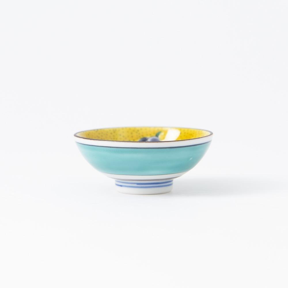 Yoshidaya Peony Kutani Sakazuki Sake Cup - MUSUBI KILN - Quality Japanese Tableware and Gift