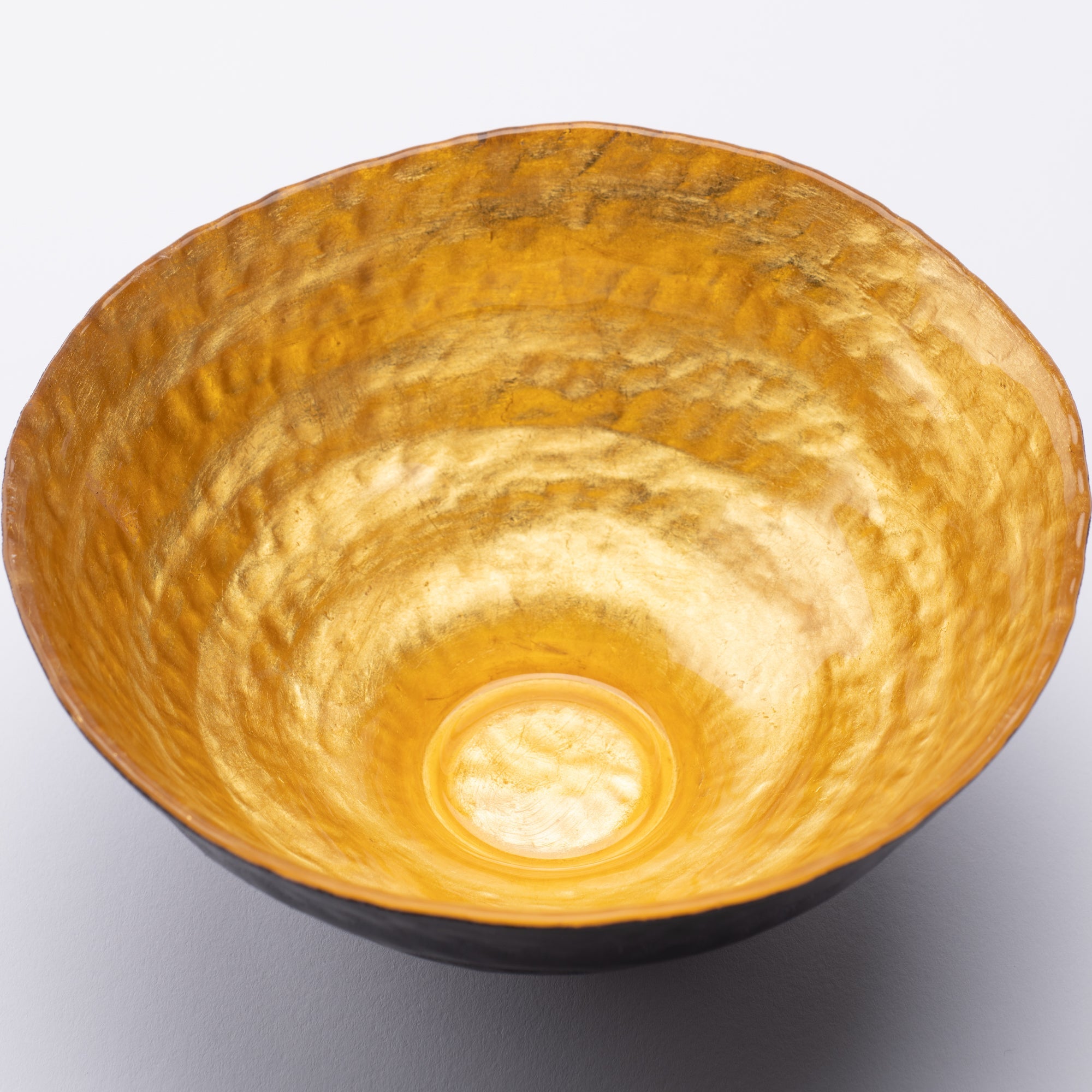 Yoshita Kasho Glass Gold Matcha Bowl Chawan - MUSUBI KILN - Quality Japanese Tableware and Gift