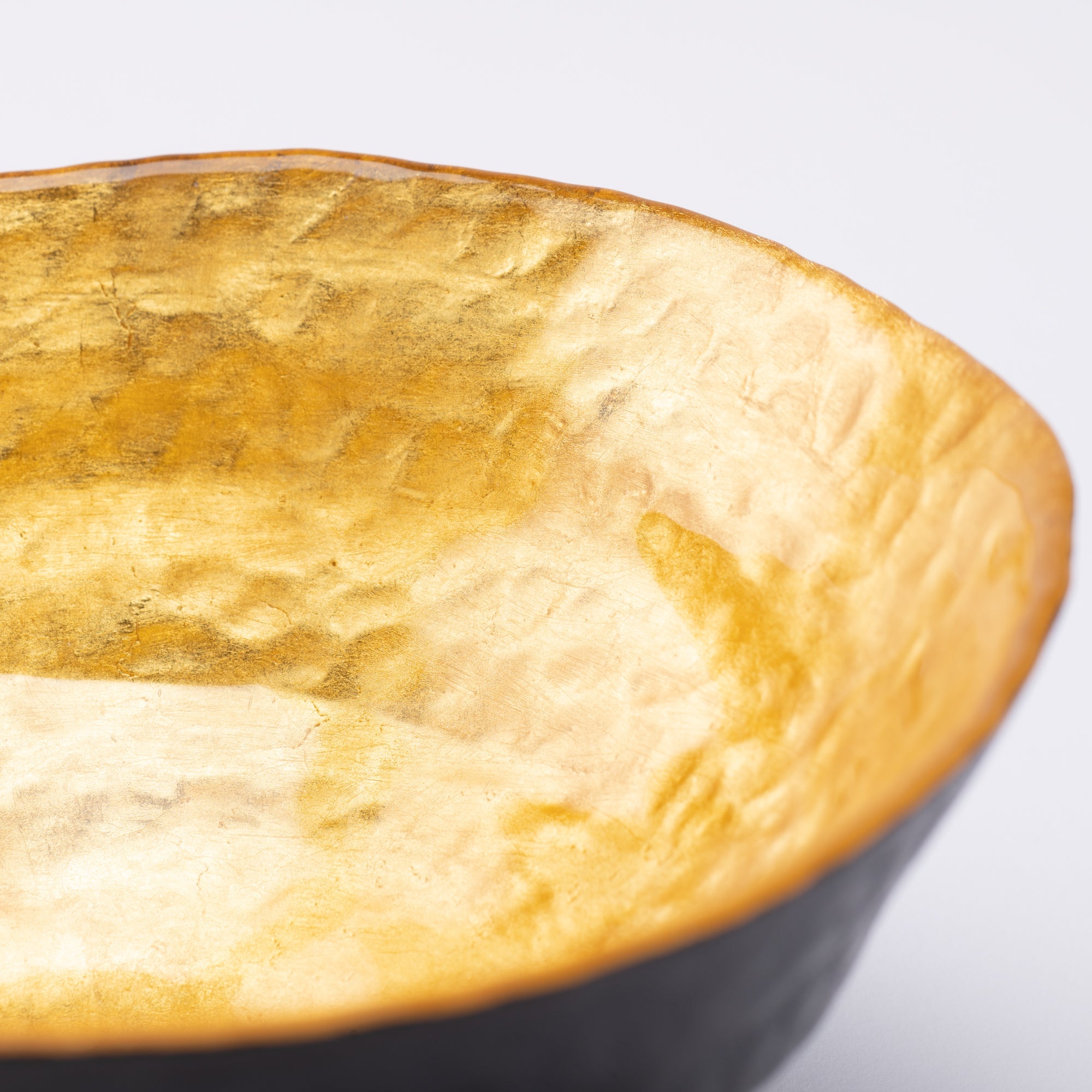 Yoshita Kasho Glass Gold Matcha Bowl Chawan - MUSUBI KILN - Quality Japanese Tableware and Gift
