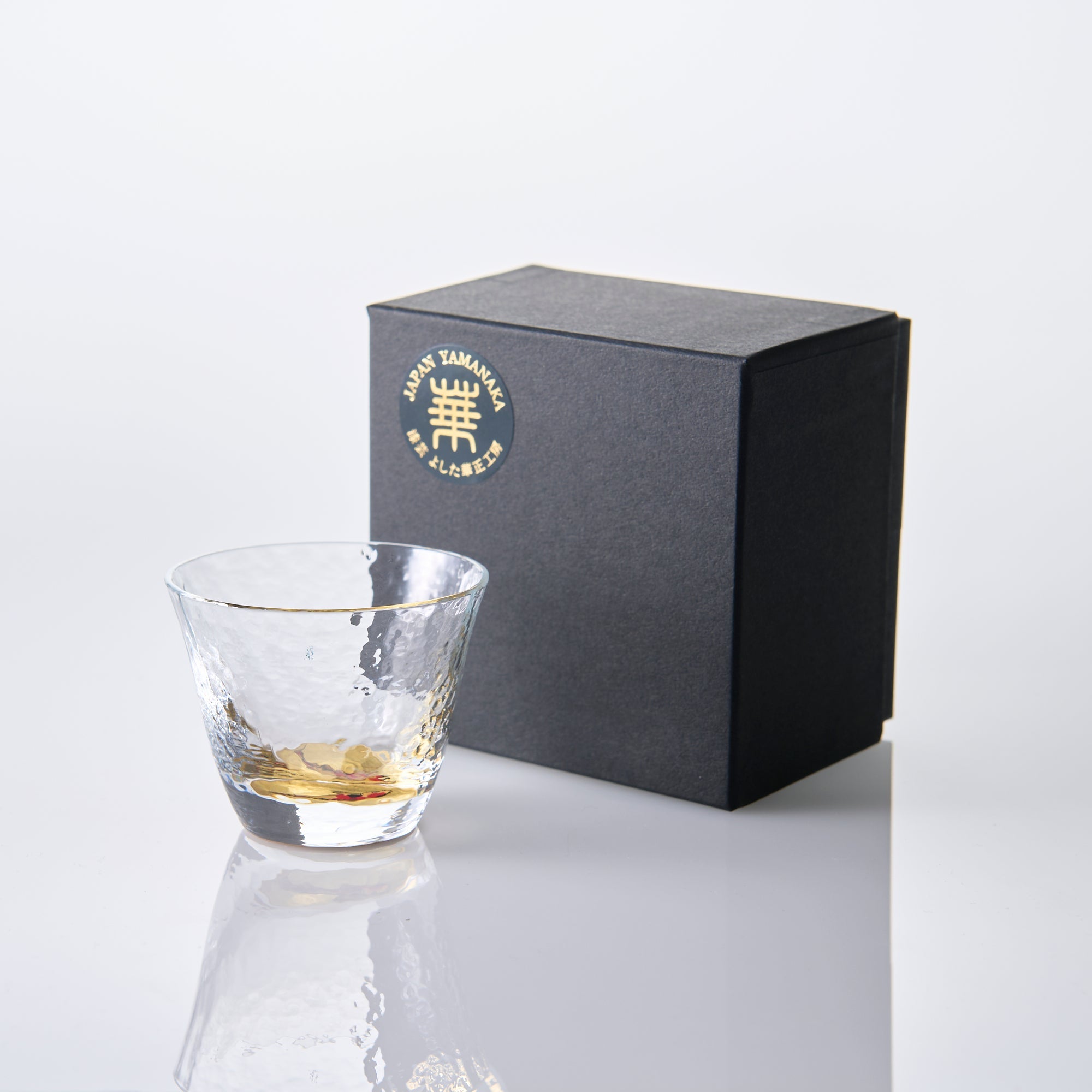 Yoshita Kasho Koi Fish Maki - e Glass Sake Cup - MUSUBI KILN - Quality Japanese Tableware and Gift