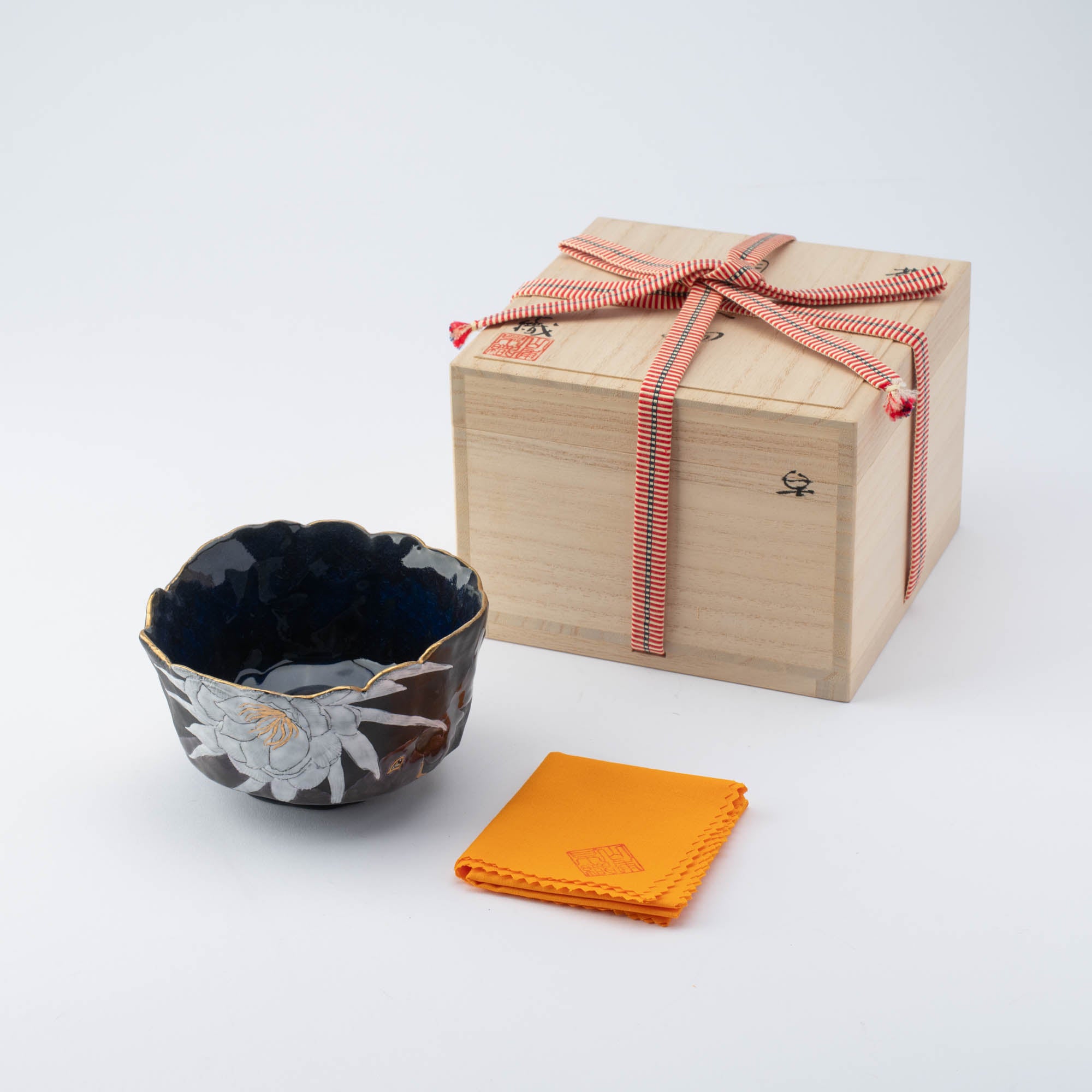 Moonlit Bloom and Bird Matcha Bowl