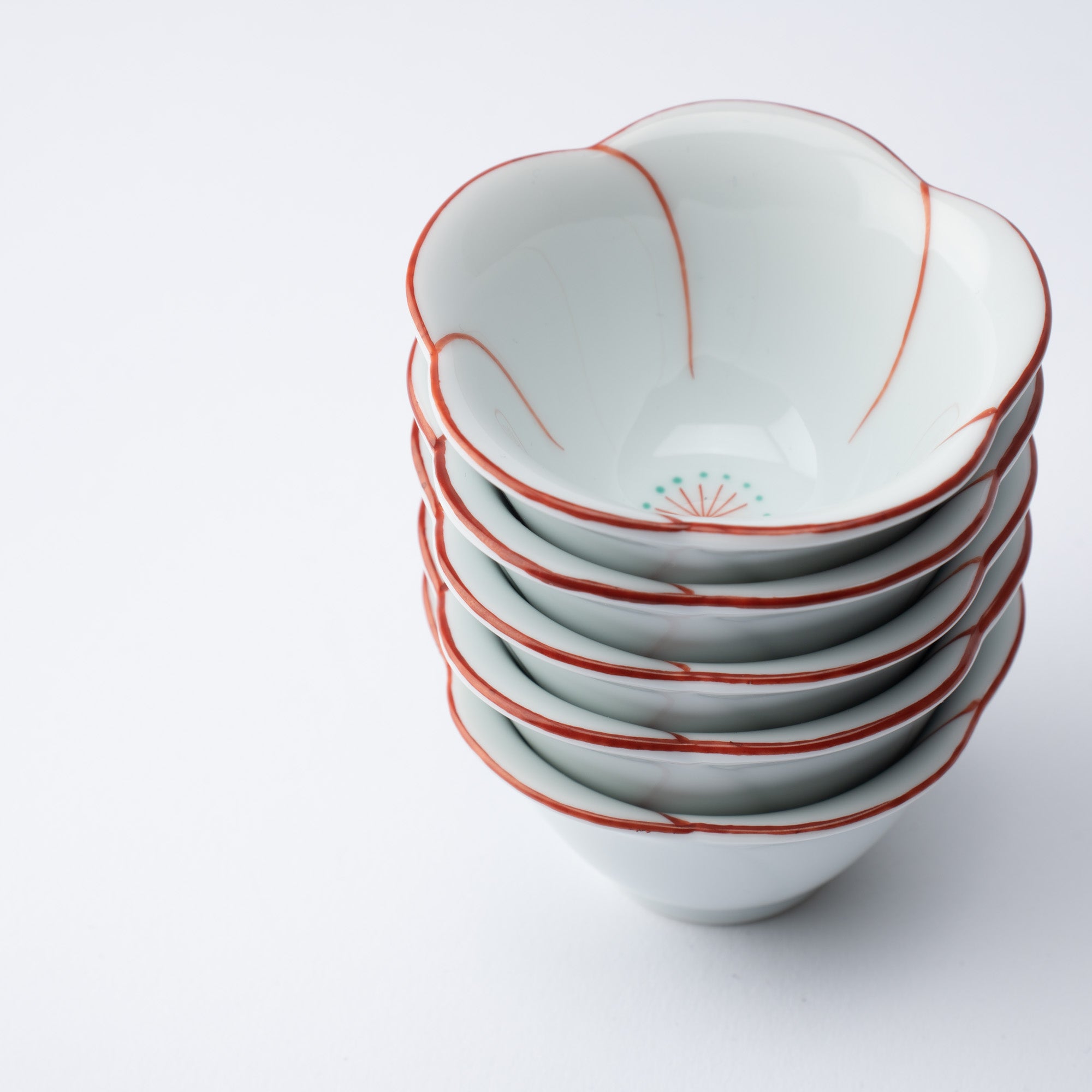 Yazaemon Plum-Shaped Kobachi Small Bowl Set