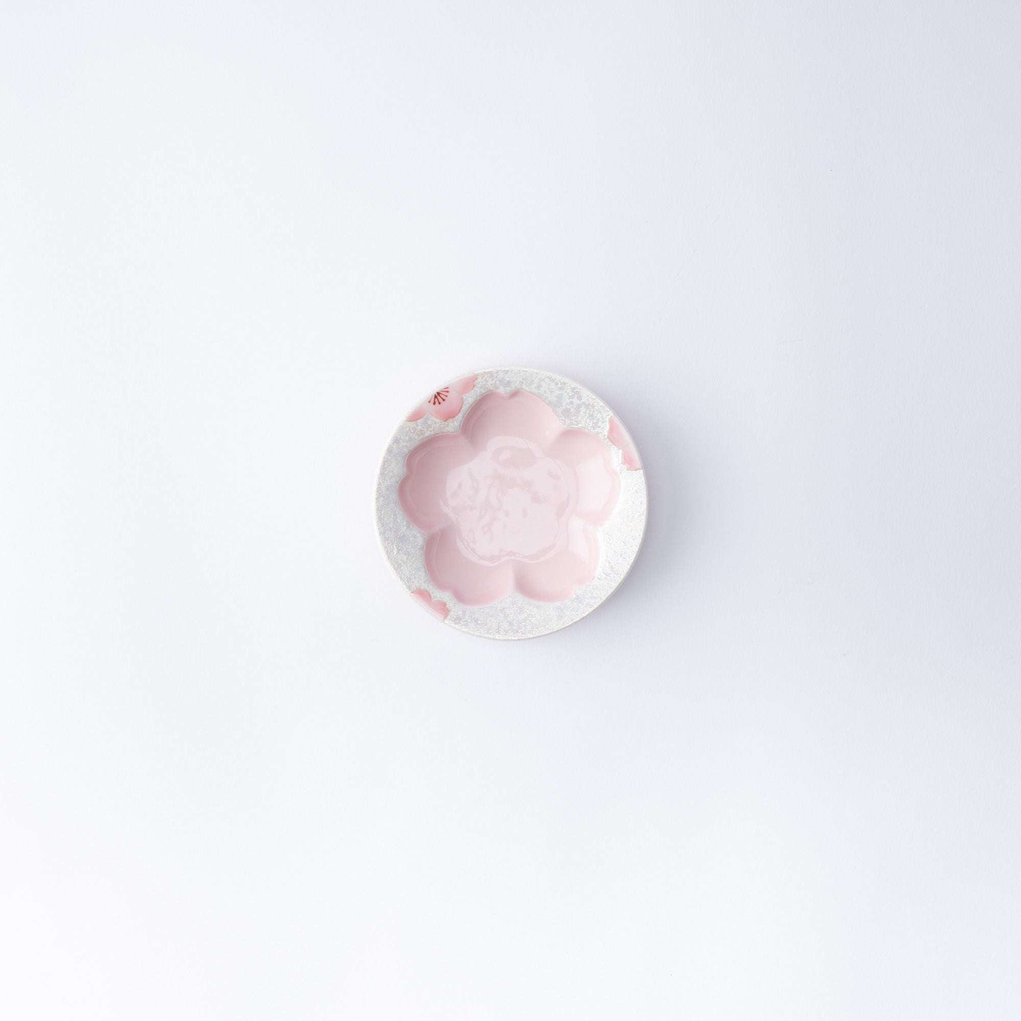 Glänzende Sakura Pink Soßenteller