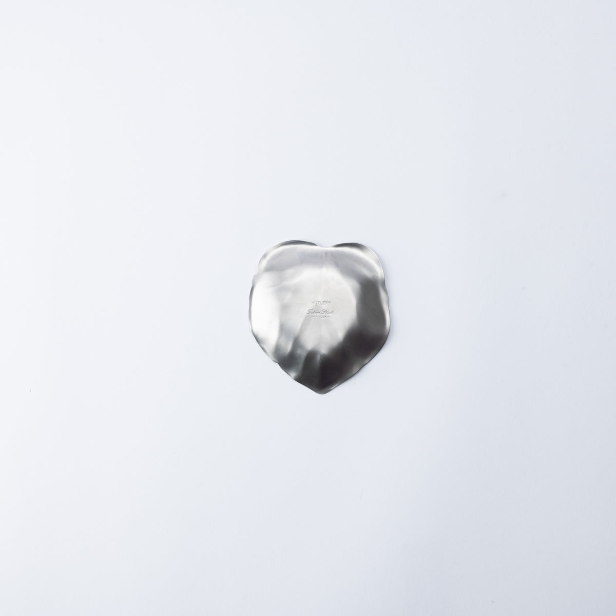 Silver Heart Leaf Sauce Plate