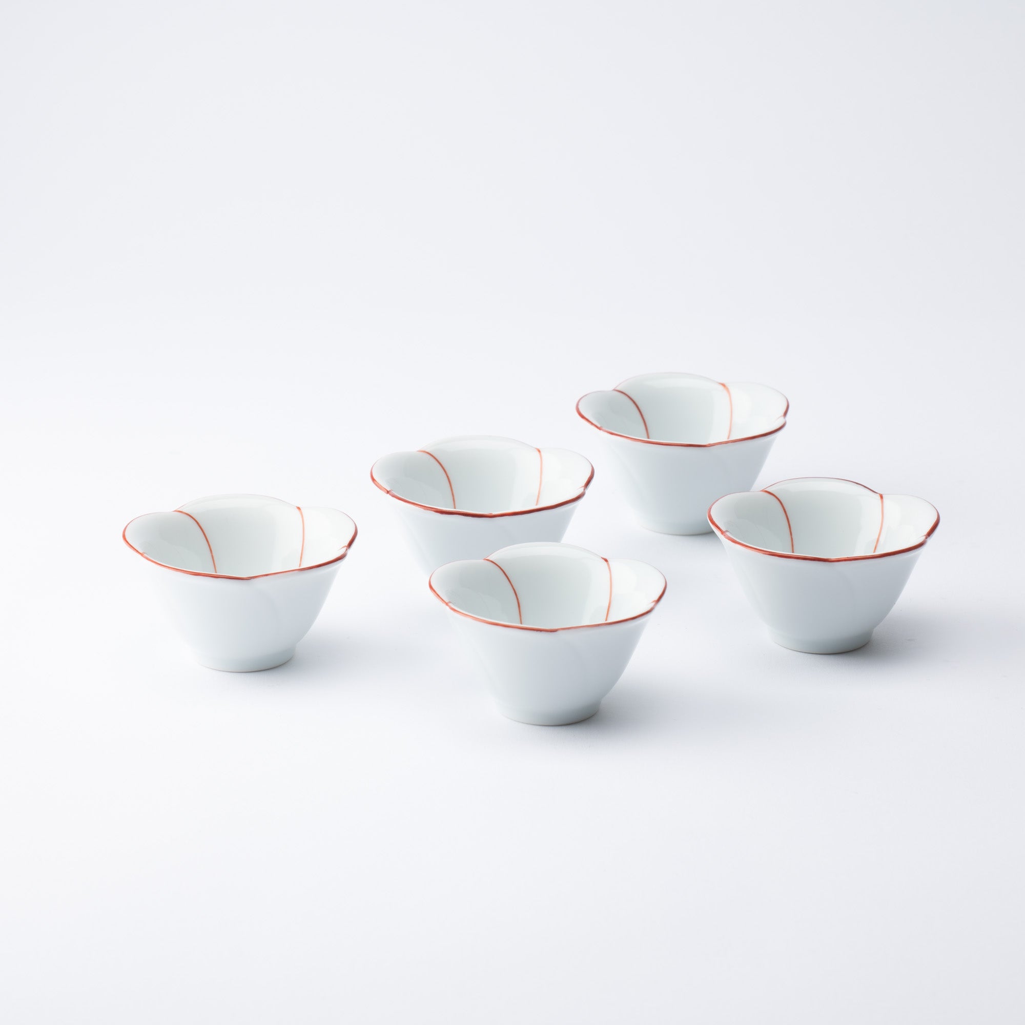 Yazaemon Plum-Shaped Kobachi Small Bowl Set