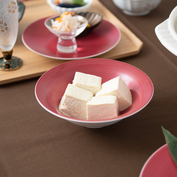 Arita Porcelain Lab Japan Autumn Red Bowl - MUSUBI KILN - Quality Japanese Tableware and Gift
