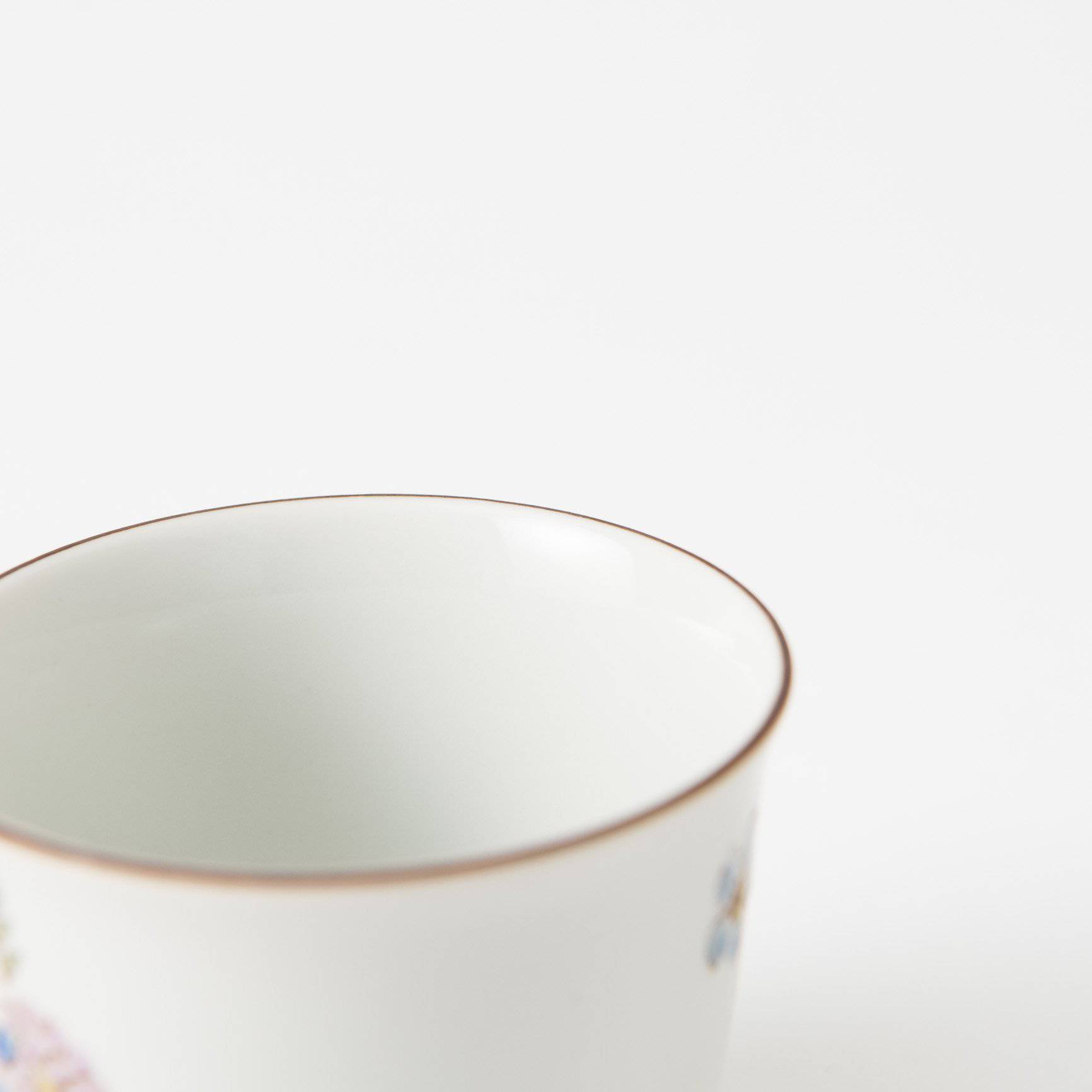 Atelier Yu Brilliant Flower Kutani Japanese Teacup - MUSUBI KILN - Quality Japanese Tableware and Gift