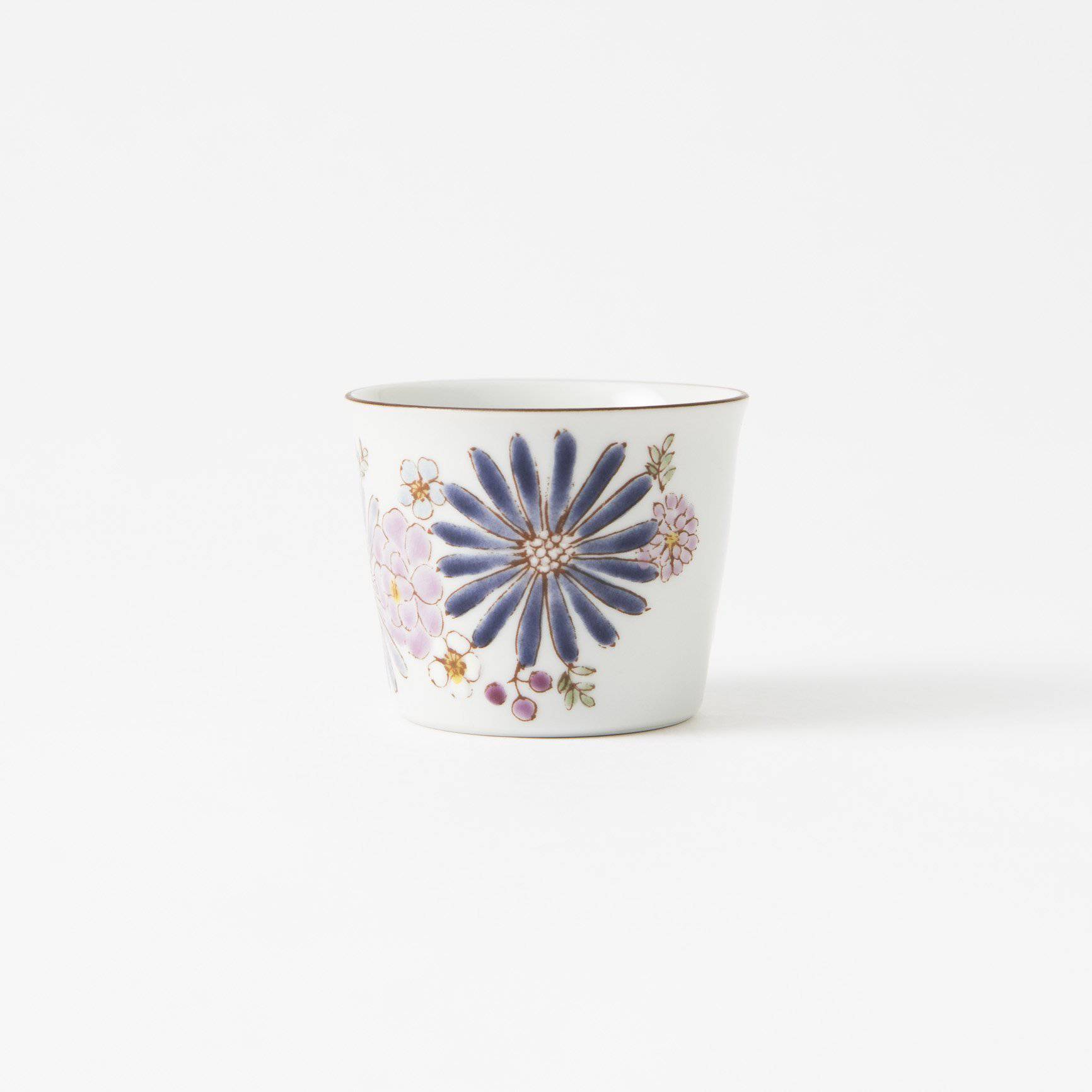 Atelier Yu Brilliant Flower Kutani Japanese Teacup - MUSUBI KILN - Quality Japanese Tableware and Gift