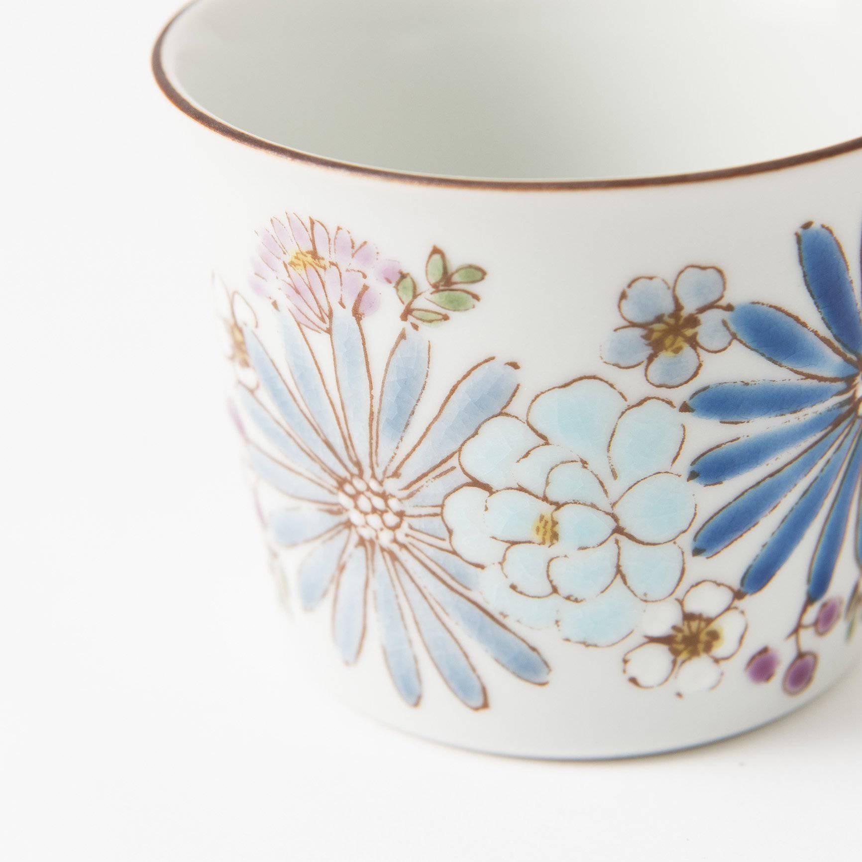 Atelier Yu Brilliant Flower Kutani Japanese Teacup - MUSUBI KILN - Quality Japanese Tableware and Gift