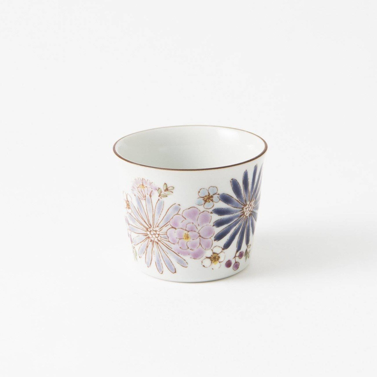 Atelier Yu Brilliant Flower Kutani Japanese Teacup - MUSUBI KILN - Quality Japanese Tableware and Gift