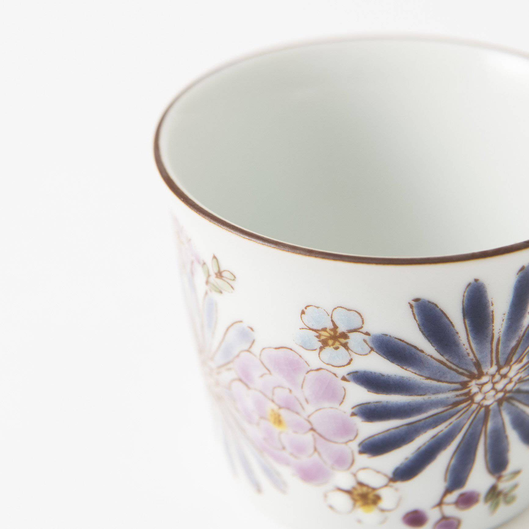 Atelier Yu Brilliant Flower Kutani Japanese Teacup - MUSUBI KILN - Quality Japanese Tableware and Gift
