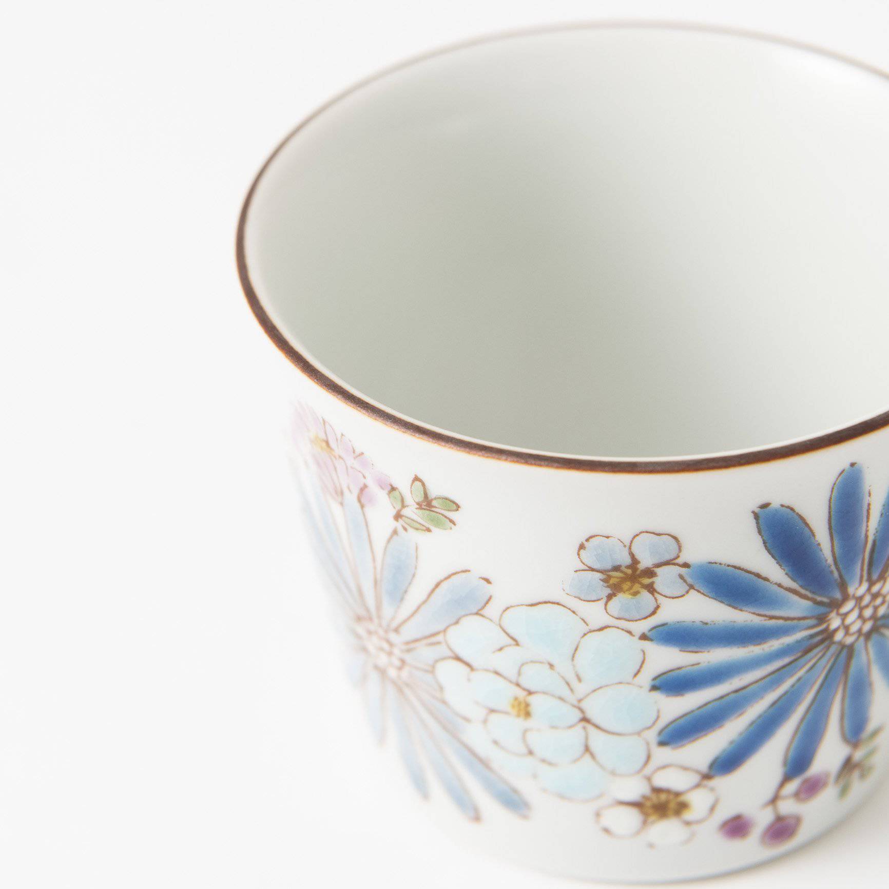 Atelier Yu Brilliant Flower Kutani Japanese Teacup - MUSUBI KILN - Quality Japanese Tableware and Gift
