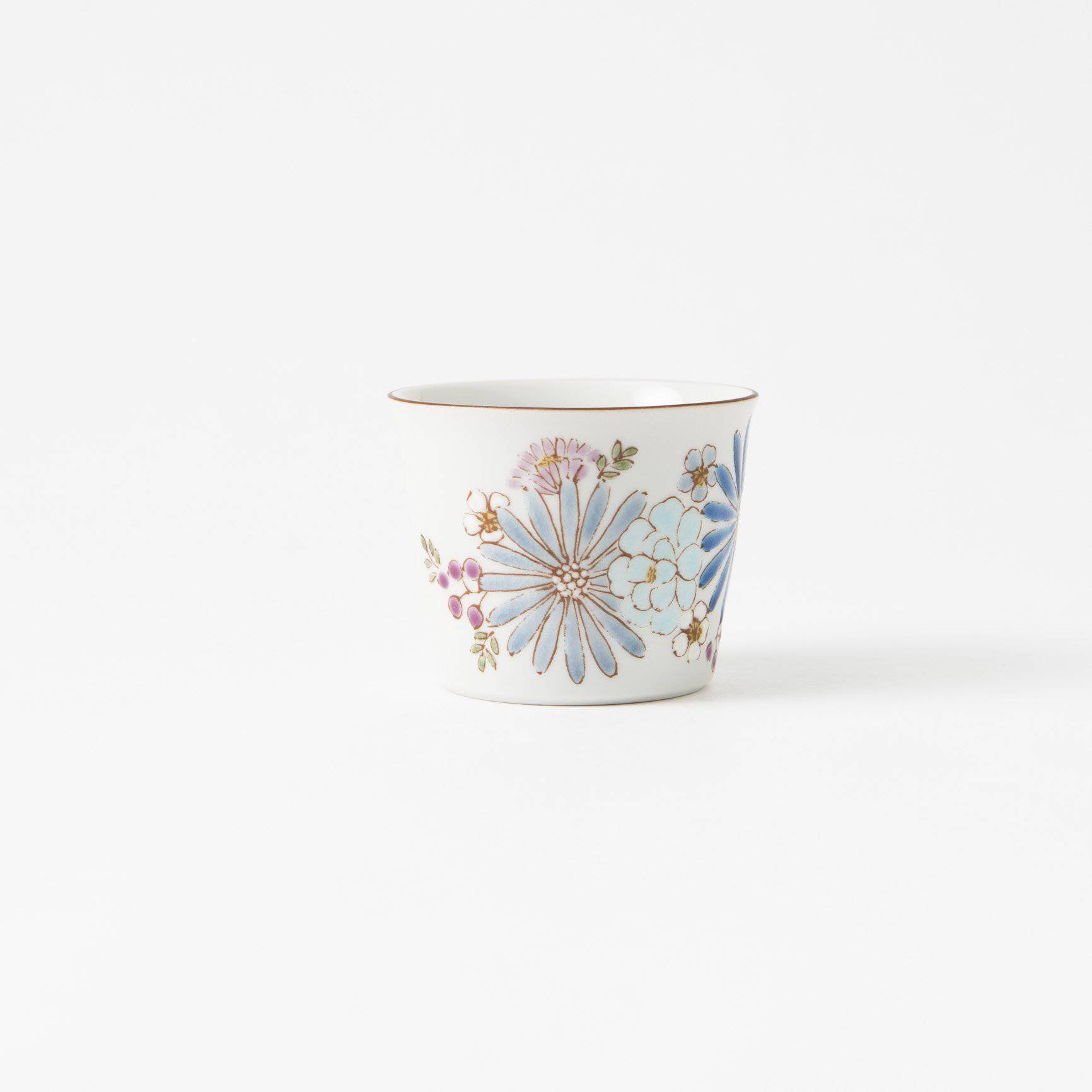 Atelier Yu Brilliant Flower Kutani Japanese Teacup - MUSUBI KILN - Quality Japanese Tableware and Gift