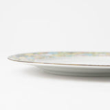 Chie Sakurai Hamorebi Kutani Round Plate 10.2inch - MUSUBI KILN - Handmade Japanese Tableware and Japanese Dinnerware