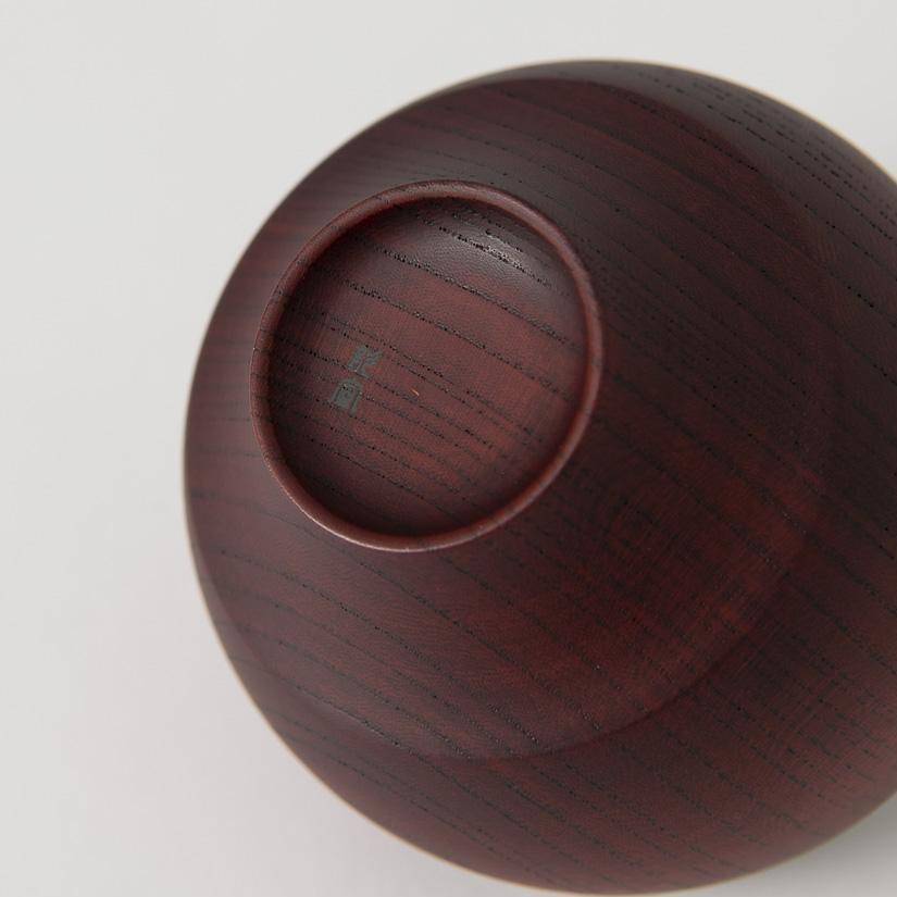 Gatomikio TSUMUGI MARIGATA Yamanaka Lacquer Miso Soup Bowl - MUSUBI KILN - Handmade Japanese Tableware and Japanese Dinnerware