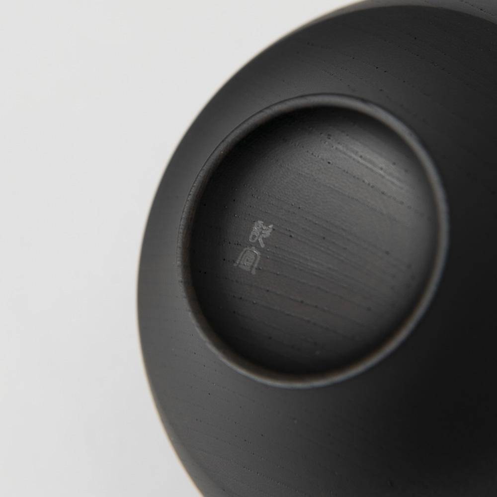 Gatomikio TSUMUGI MARIGATA Yamanaka Lacquer Miso Soup Bowl - MUSUBI KILN - Handmade Japanese Tableware and Japanese Dinnerware