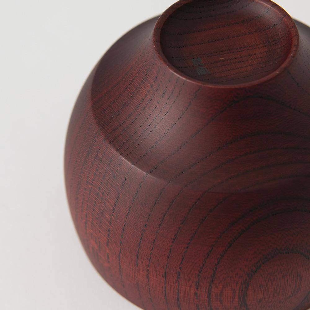 Gatomikio TSUMUGI MARIGATA Yamanaka Lacquer Miso Soup Bowl - MUSUBI KILN - Handmade Japanese Tableware and Japanese Dinnerware