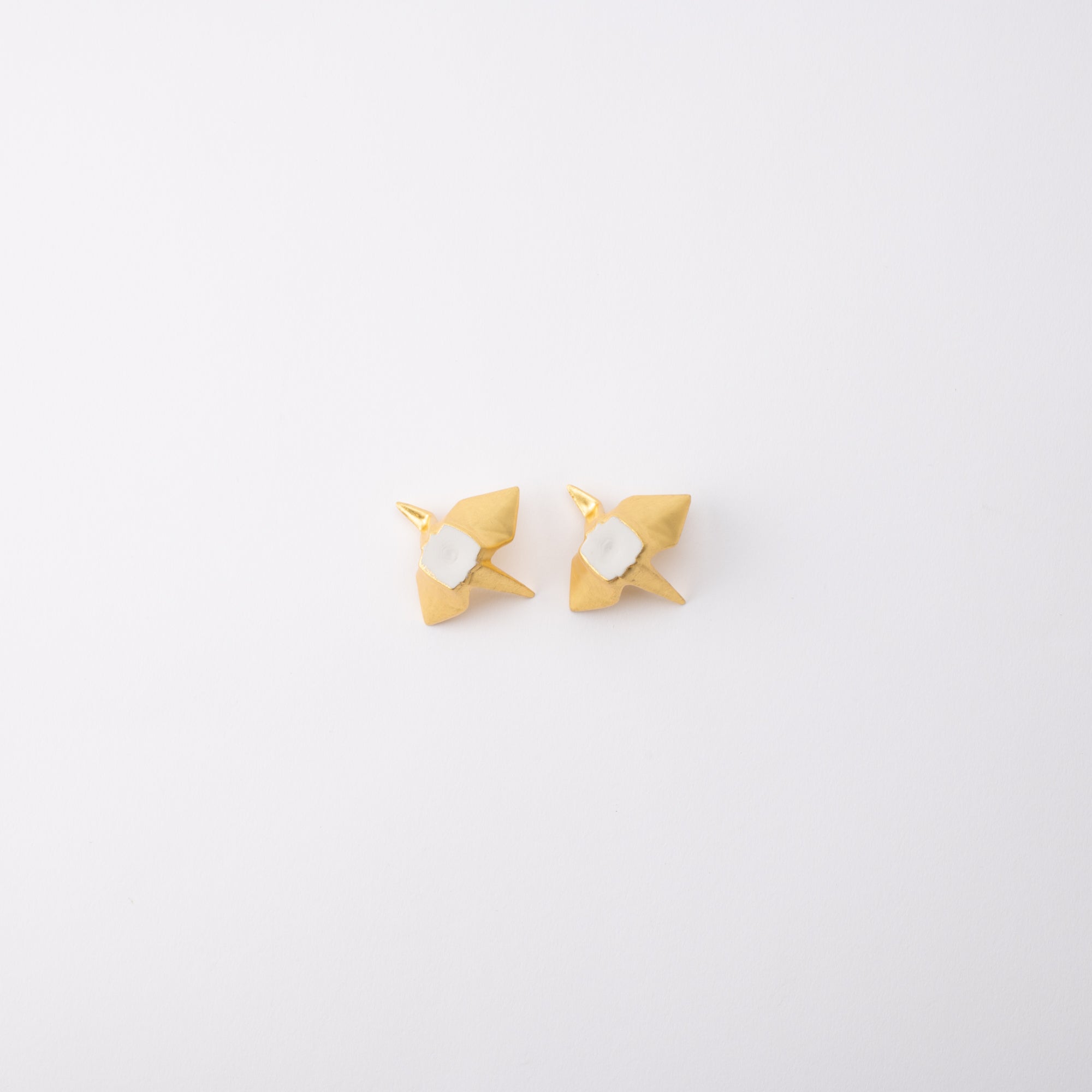 Hakuichi Golden Crane Kanazawa Gold Leaf Chopstick Rest Pair - MUSUBI KILN - Quality Japanese Tableware and Gift