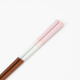 Ishida Pastel Half Line Wakasa Lacquer Chopsticks 18cm/7.1in (Selling Individually) - MUSUBI KILN - Handmade Japanese Tableware and Japanese Dinnerware