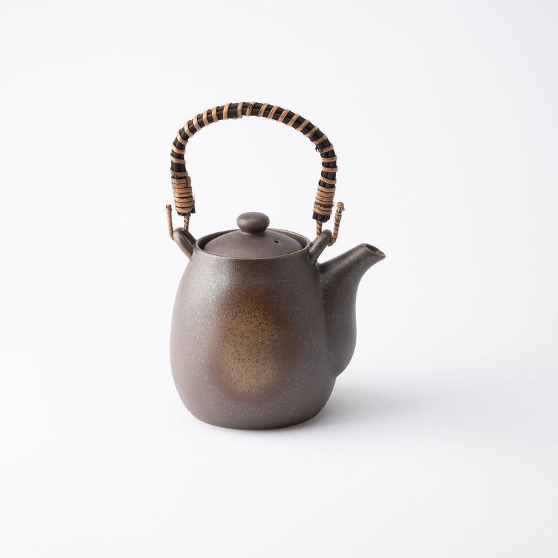 Rusty Brown Mino Ware Japanese Teapot 15.9oz(470ml) - MUSUBI KILN - Handmade Japanese Tableware and Japanese Dinnerware